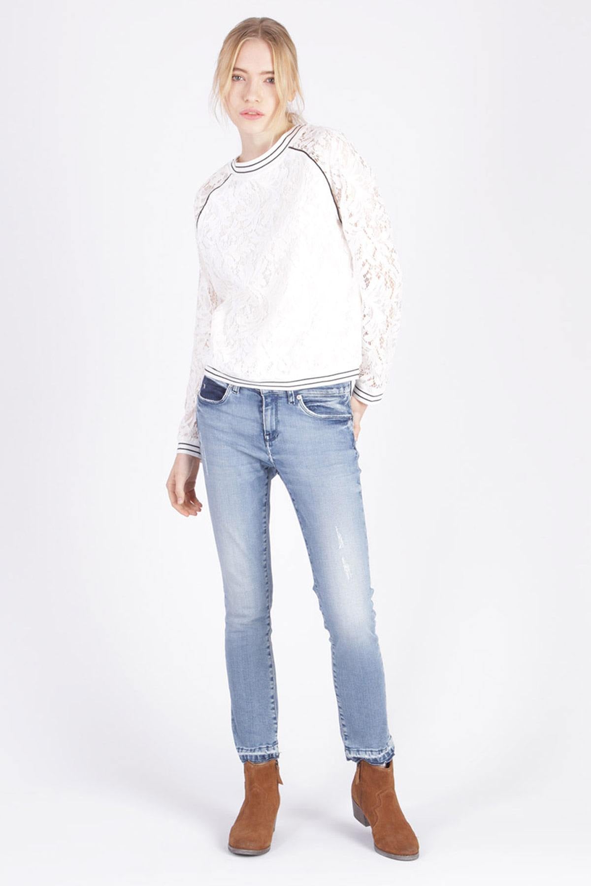 Off-white lace sweater - Image n°2