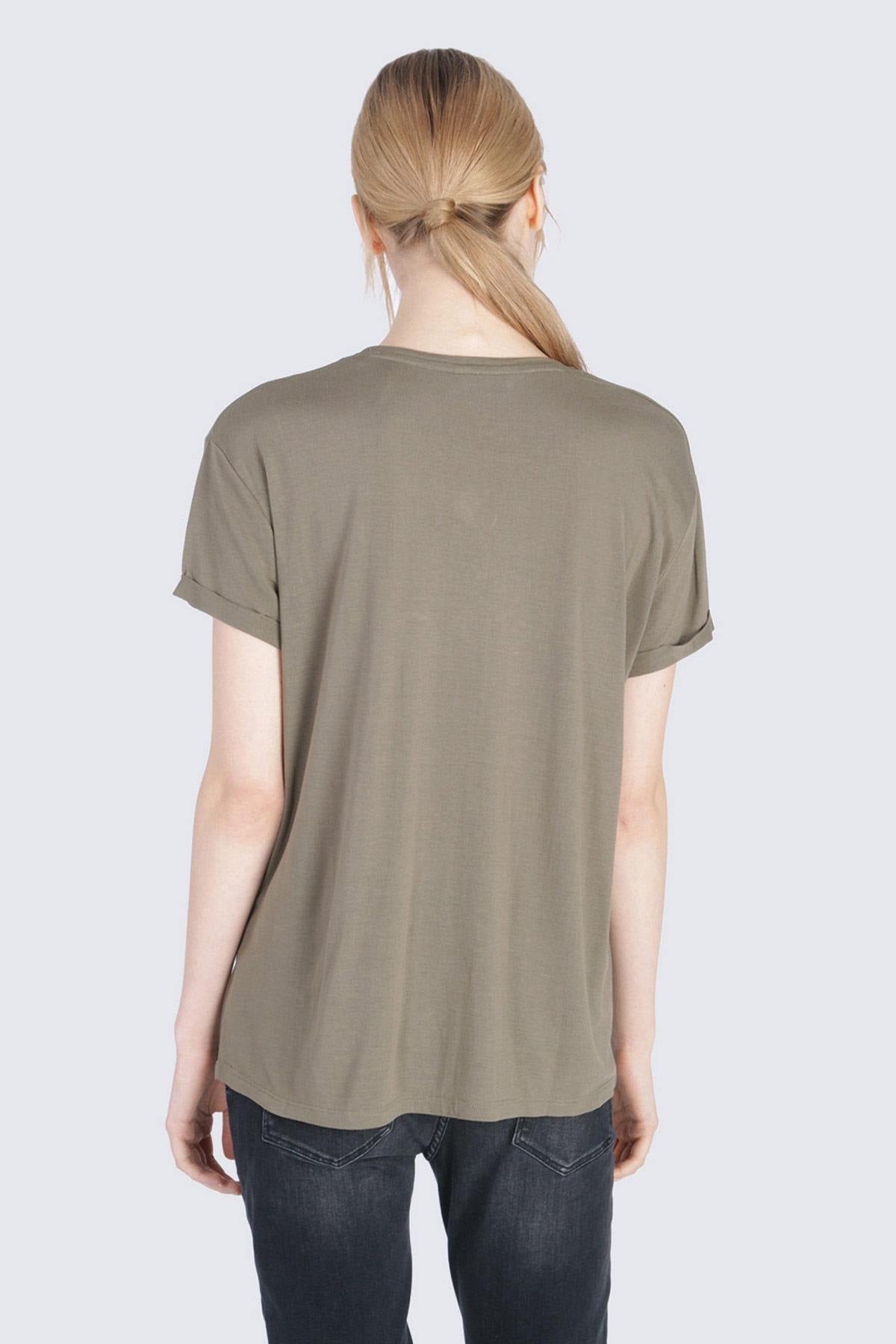 Belle Gosse loose fit khaki t-shirt - Image n°3