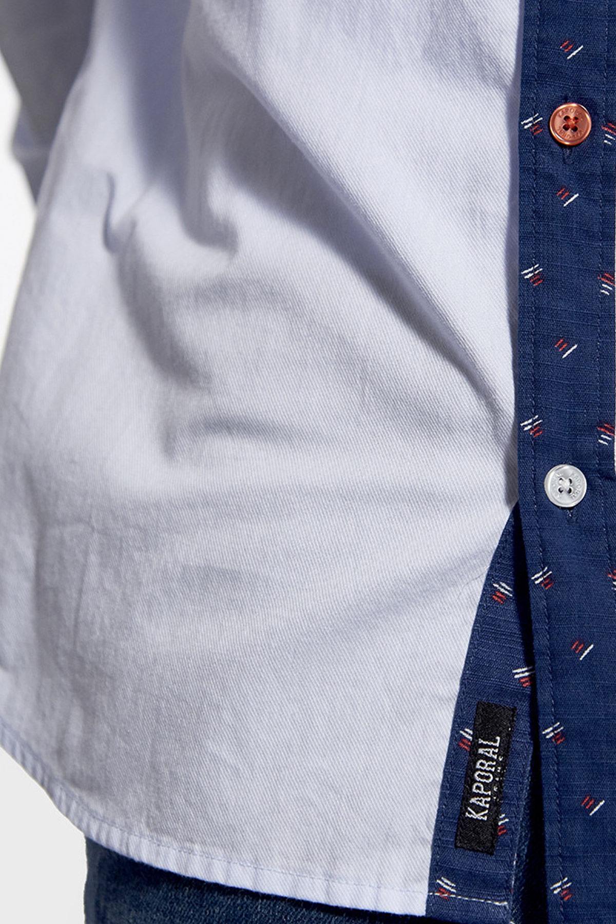 Blue cotton dress shirt - Image n°4