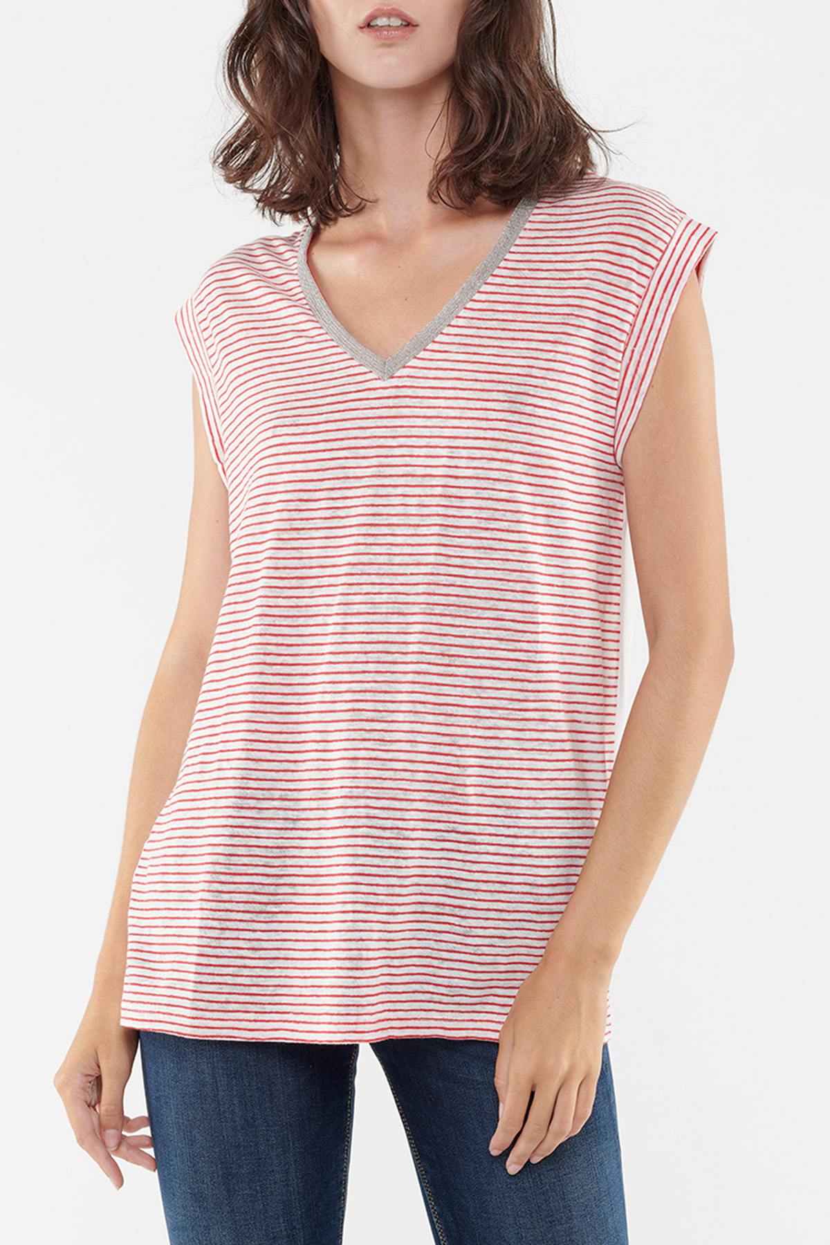 Women's striped tank top - Image n°4