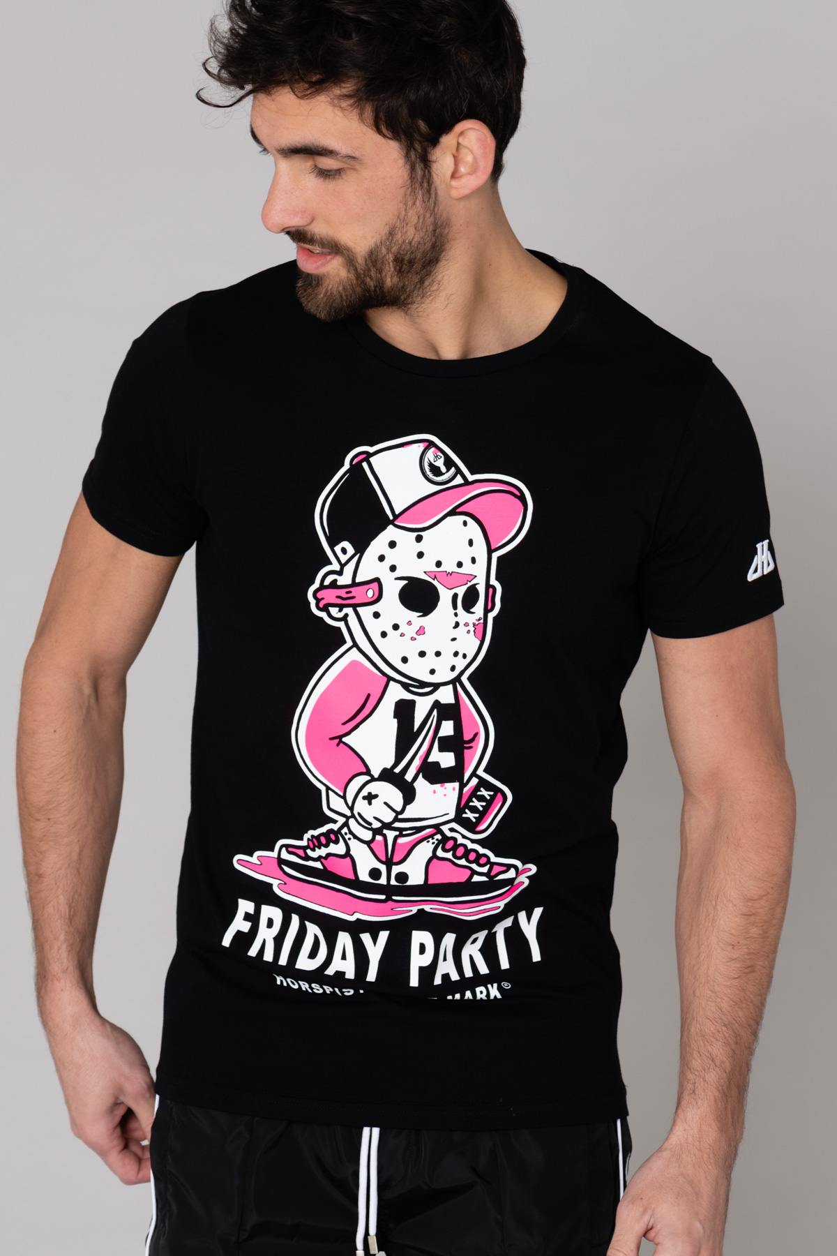 Men's black Friday Party t-shirt - Image n°1