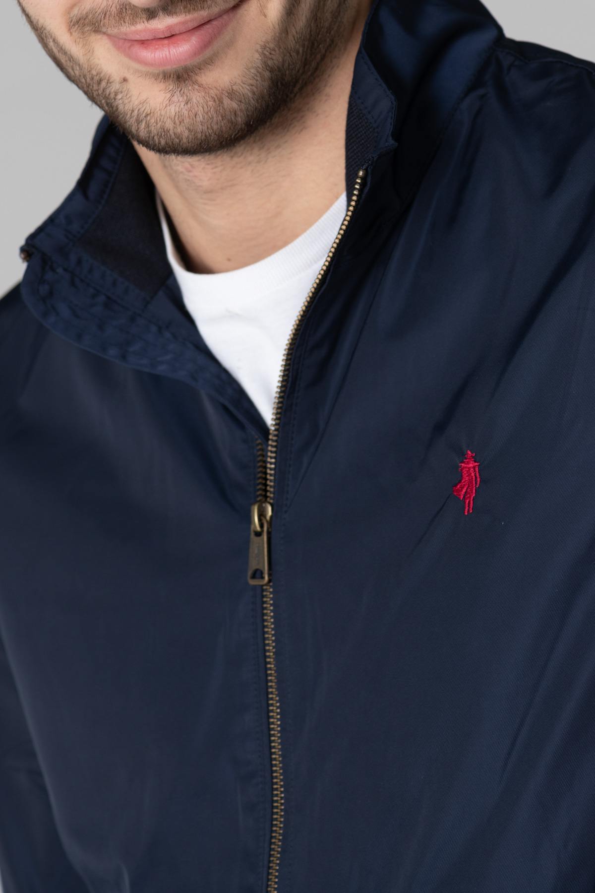 Lightweight navy nylon jacket - Image n°7