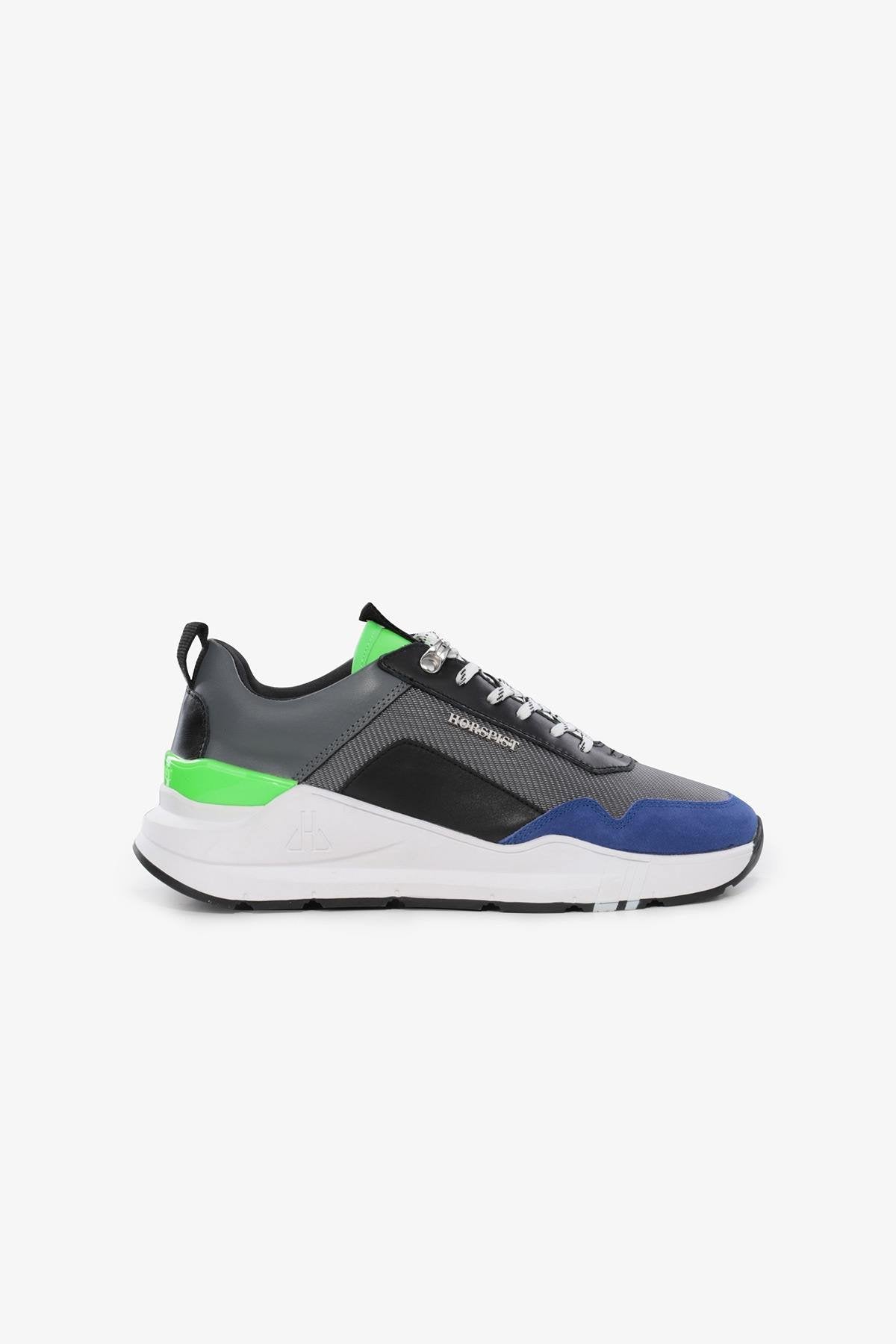 Luxury sneakers black green blue - Image n°4