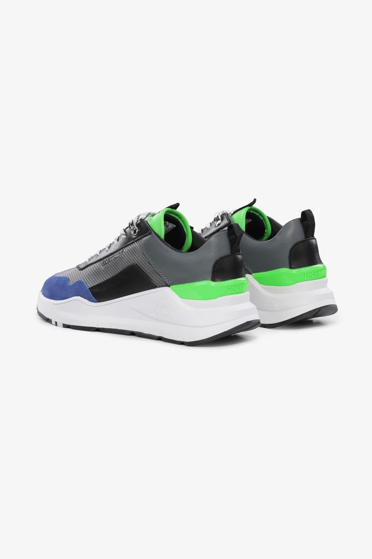 Luxury sneakers black green blue - Image n°3