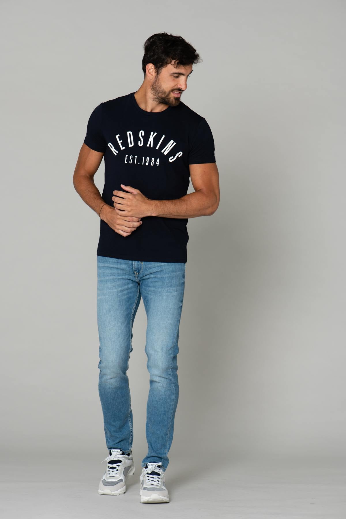 Men's navy blue t-shirt - Image n°3