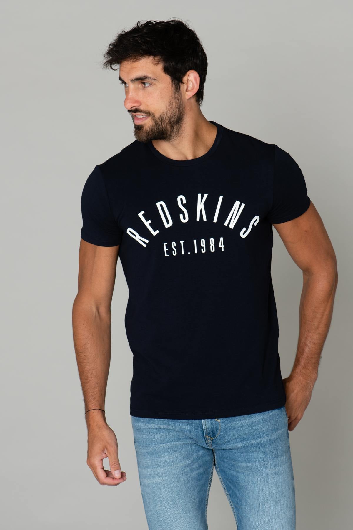 Men's navy blue t-shirt - Image n°1