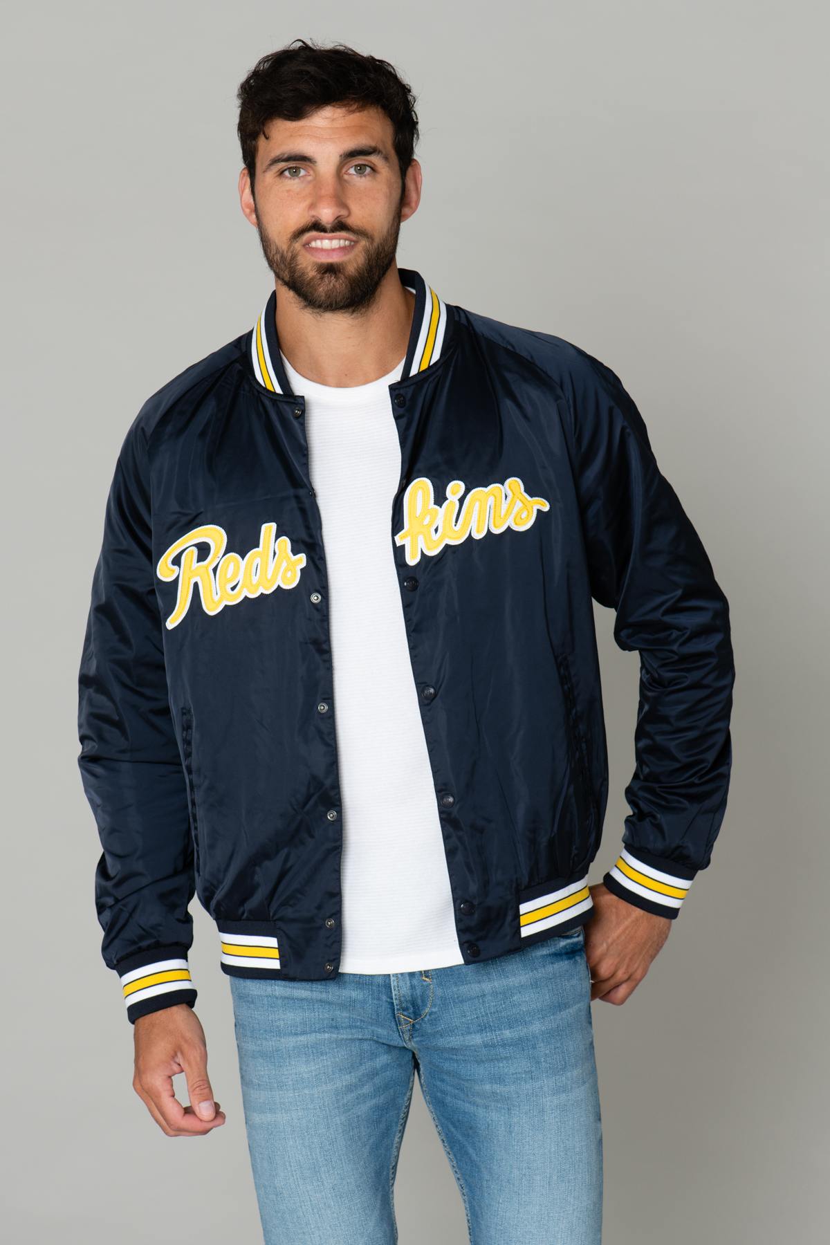 US teddy football jacket in polyester - Image n°1