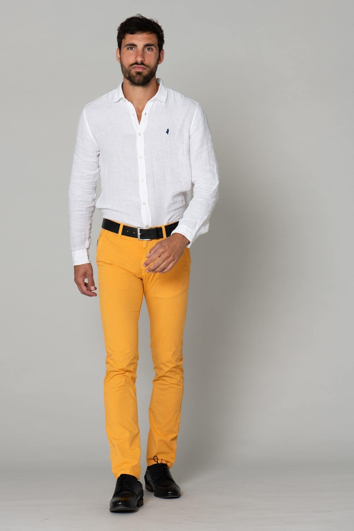 Yellow chino pants - Image n°4