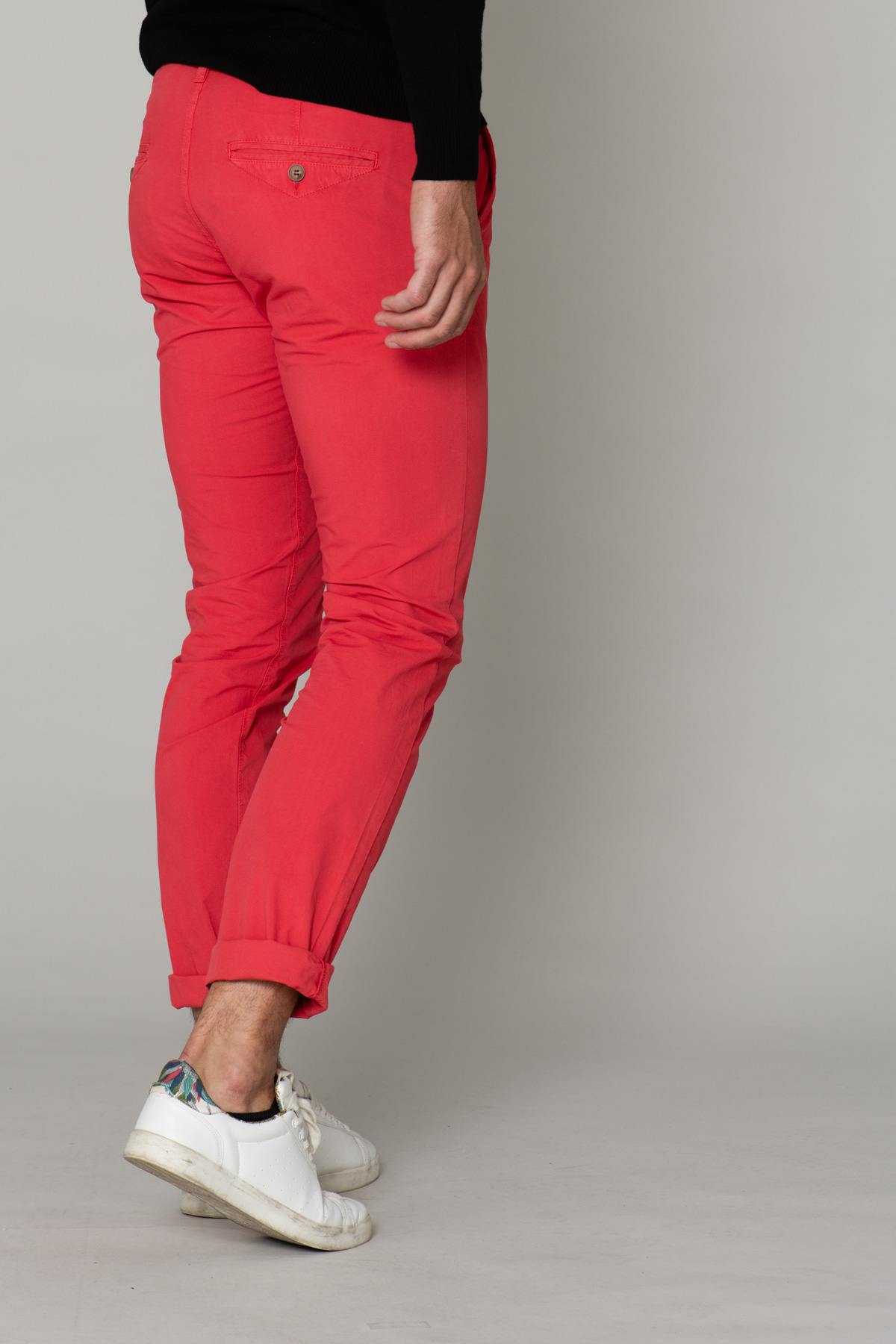 Men's red chino pants - Image n°5