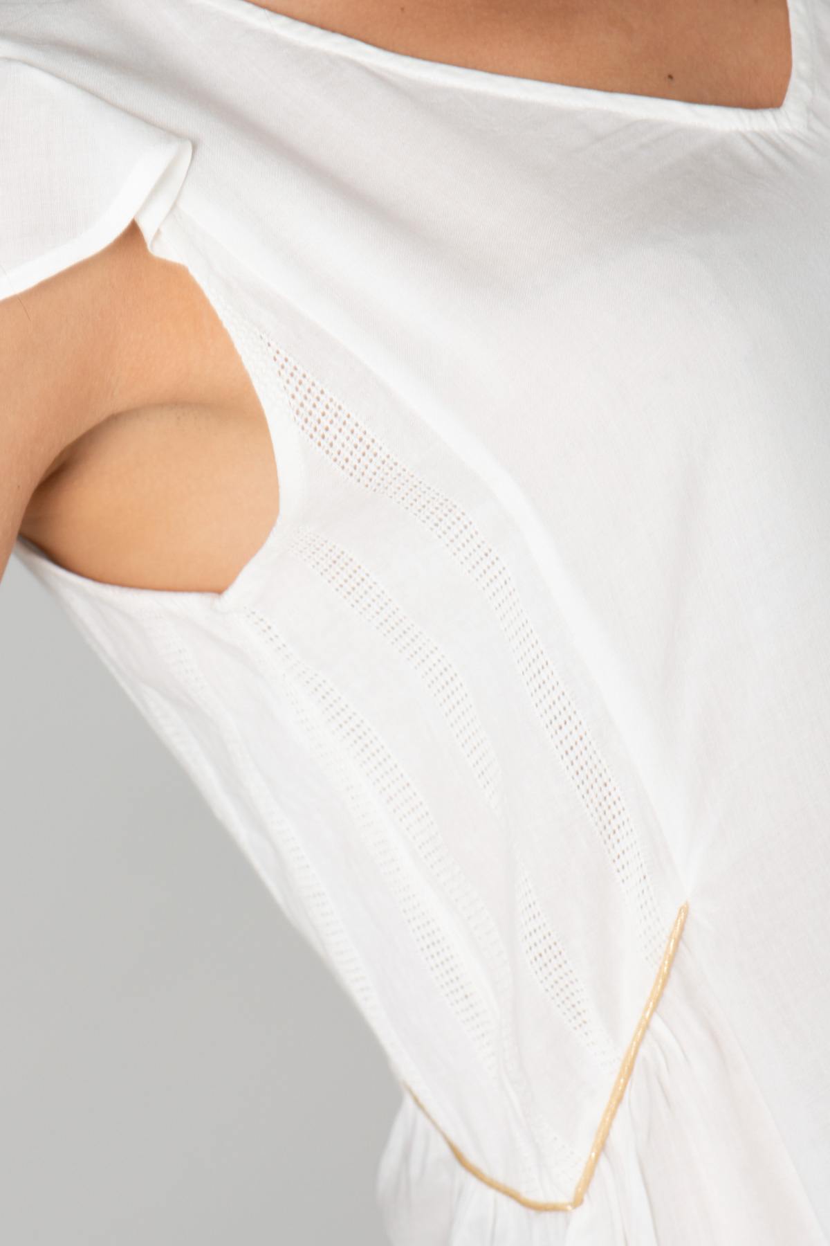 White loosefit blouse - Image n°5