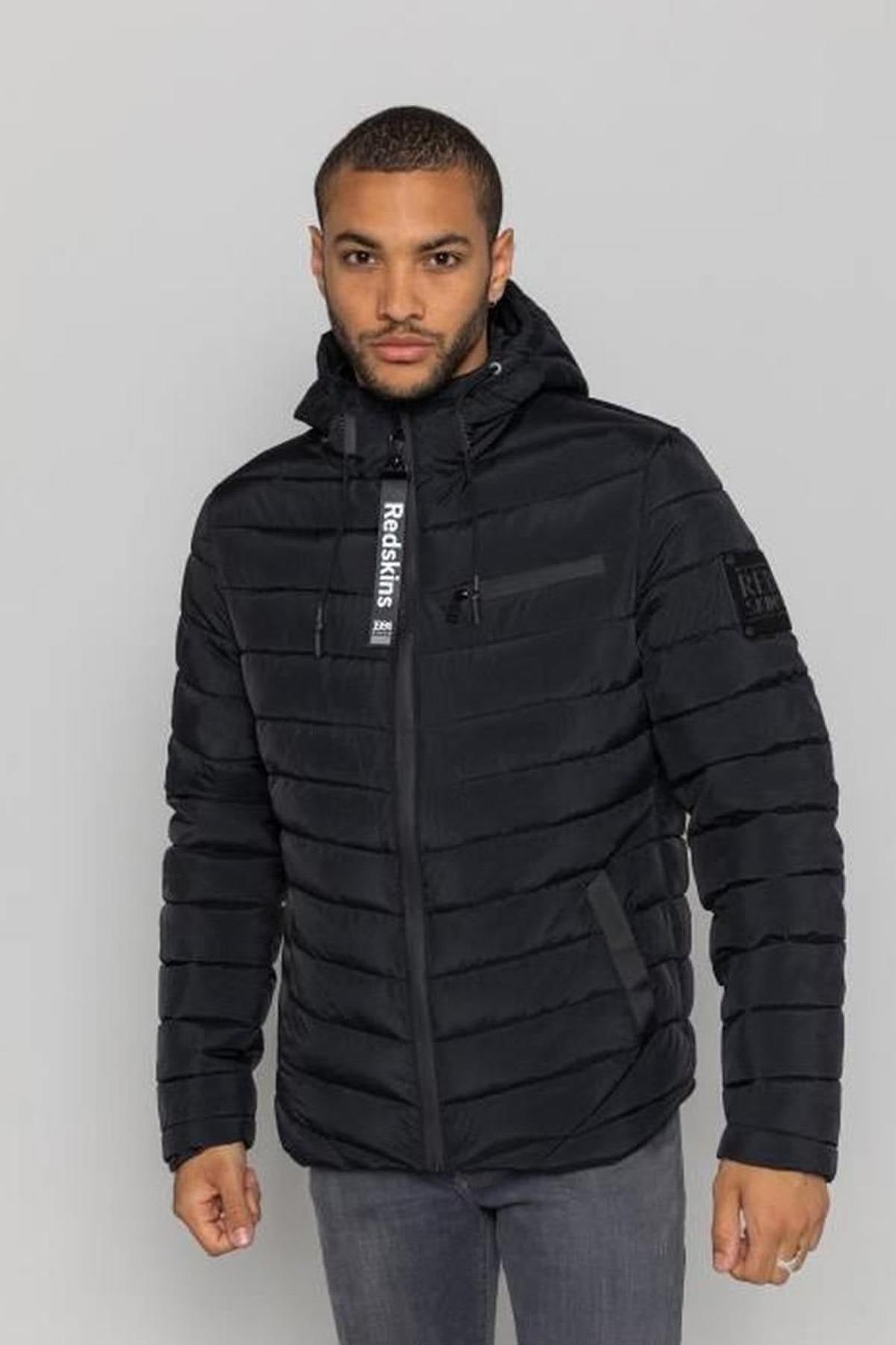 Men's black down jacket - Image n°2