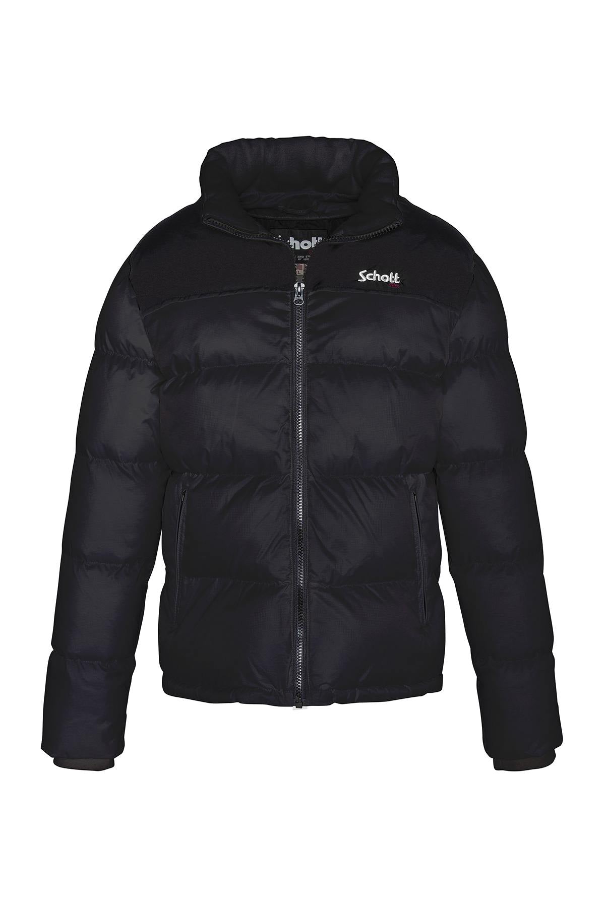 Black nylon down jacket for men - Image n°2