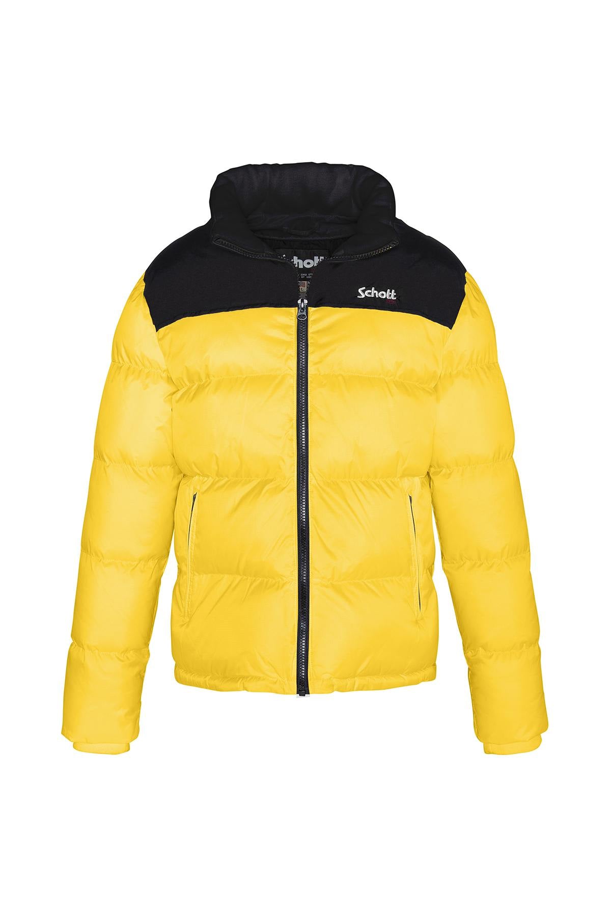 Men's yellow and black down jacket - Image n°6