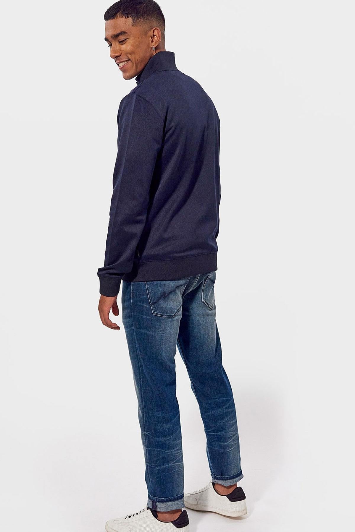 Navy blue sportswear jacket - Image n°2