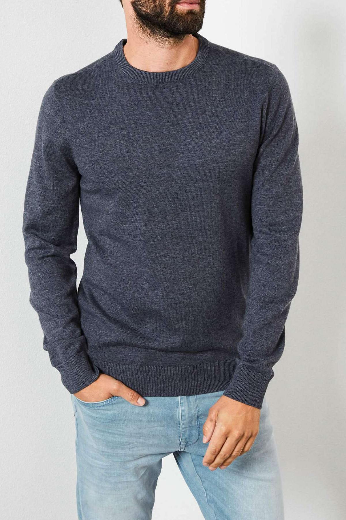 Men's fine knit sweater - Image n°1