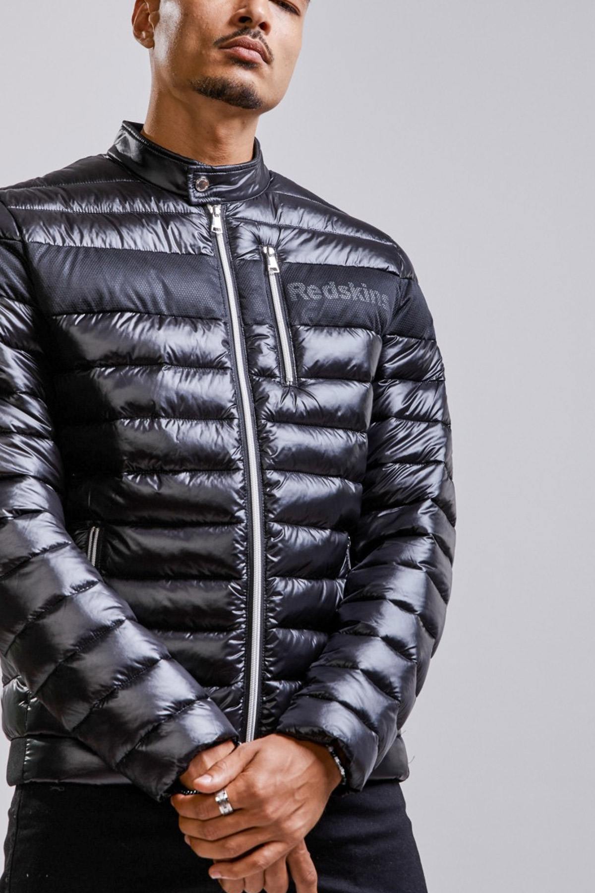 Men's black down jacket - Image n°4