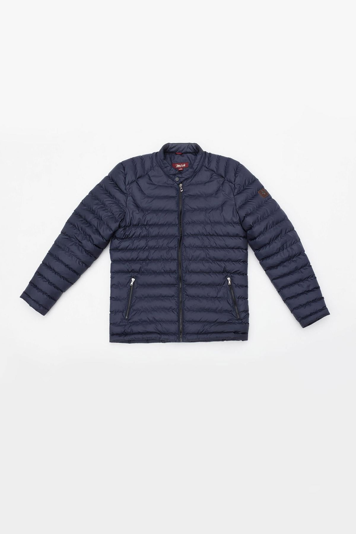 Light navy blue down jacket - Image n°1