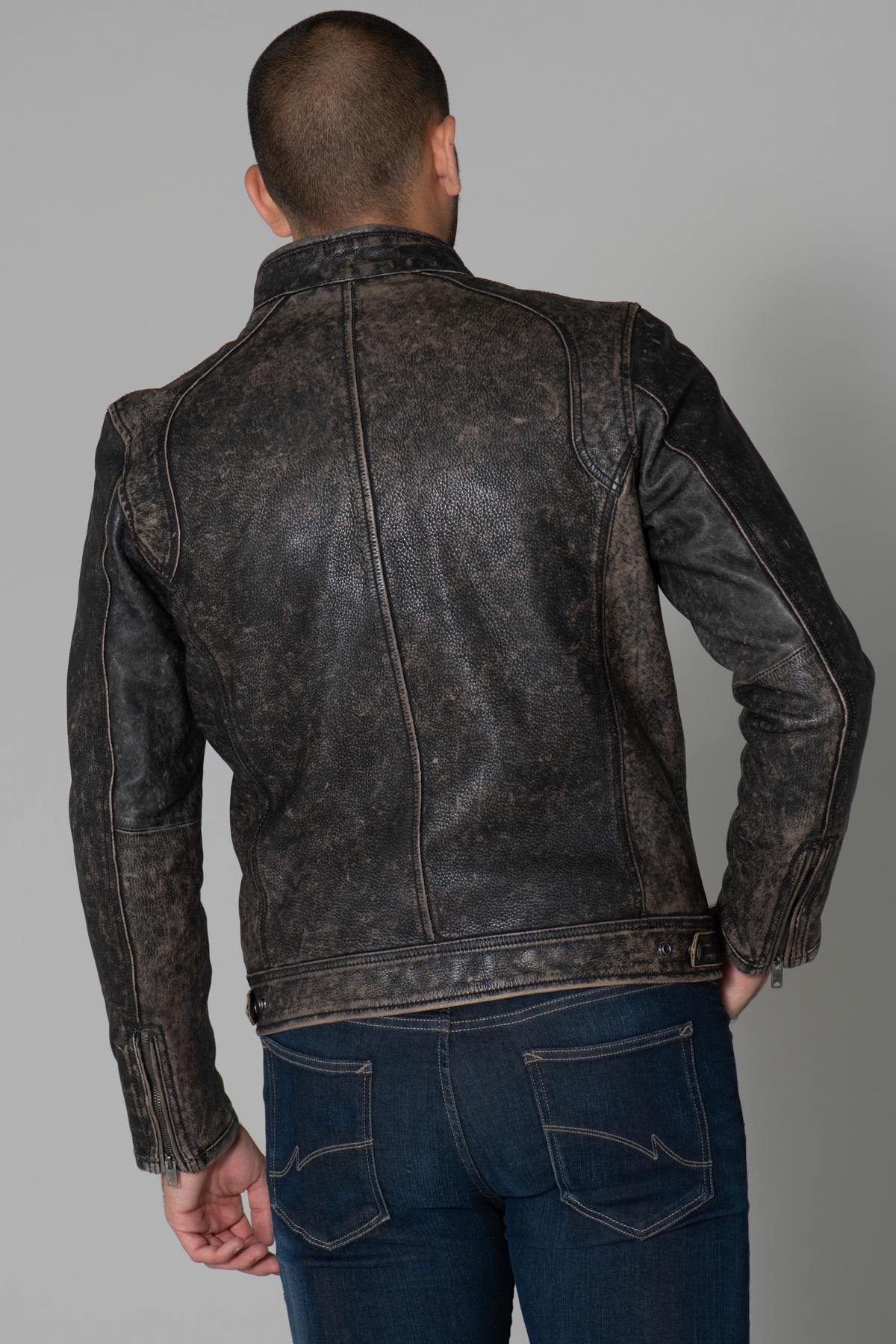 Vintage Biker Collar Jacket - Image n°6