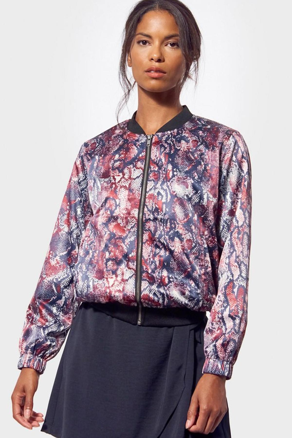 Python print bomber jacket - Image n°1