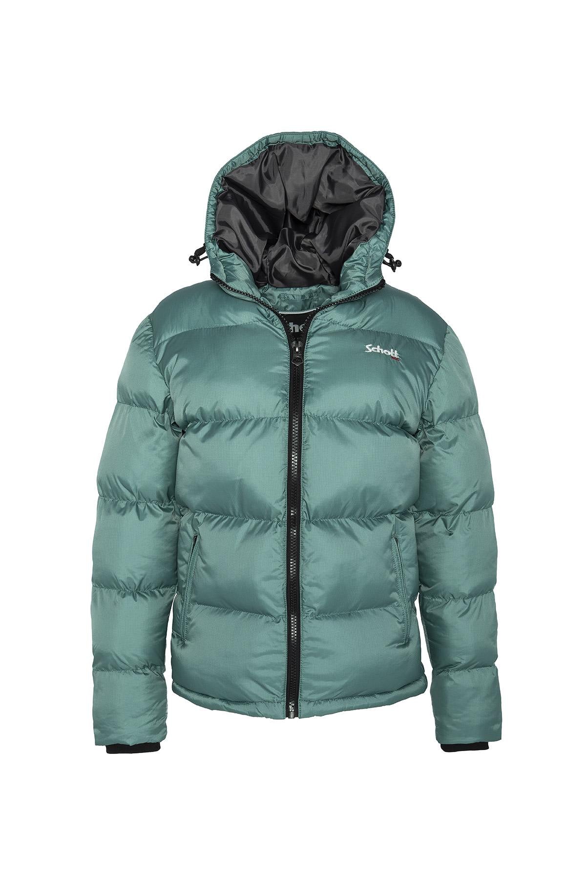 Lagoon blue down jacket - Image n°1