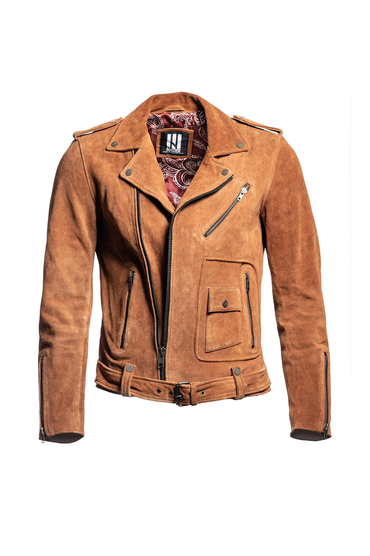 Biker Jacket in premium suede sheep leather - Image n°7