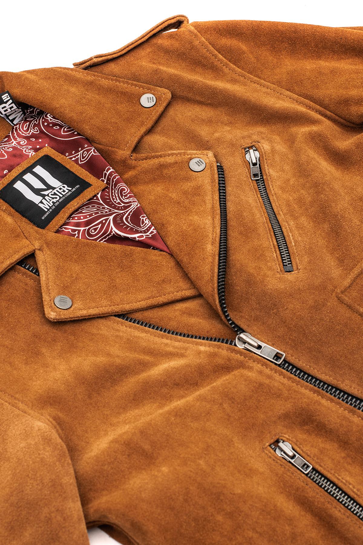 Biker Jacket in premium suede sheep leather - Image n°10