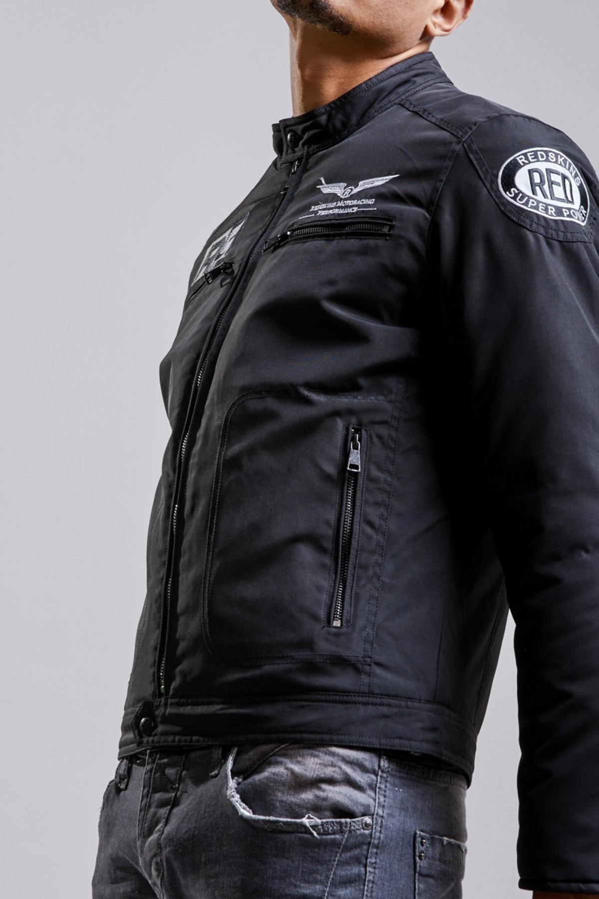 Black motorcycle style jacket - Image n°6