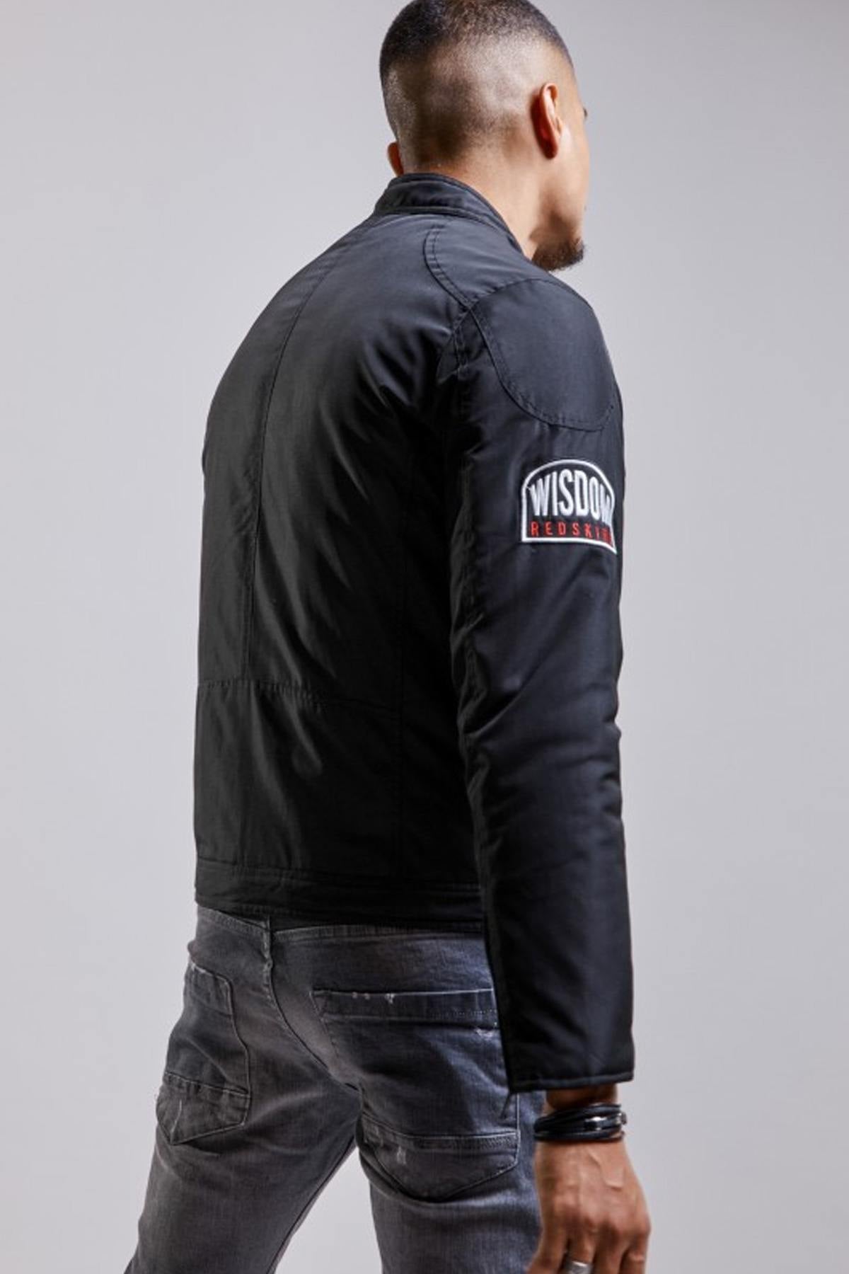 Black motorcycle style jacket - Image n°4