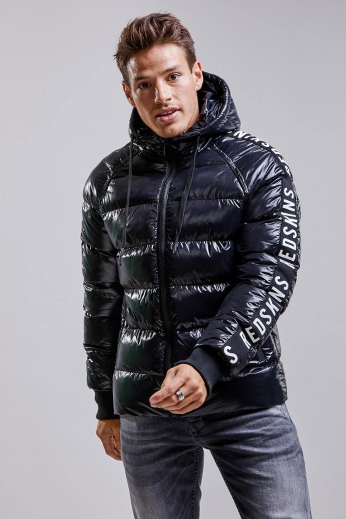 Black sports down jacket for men - Image n°4