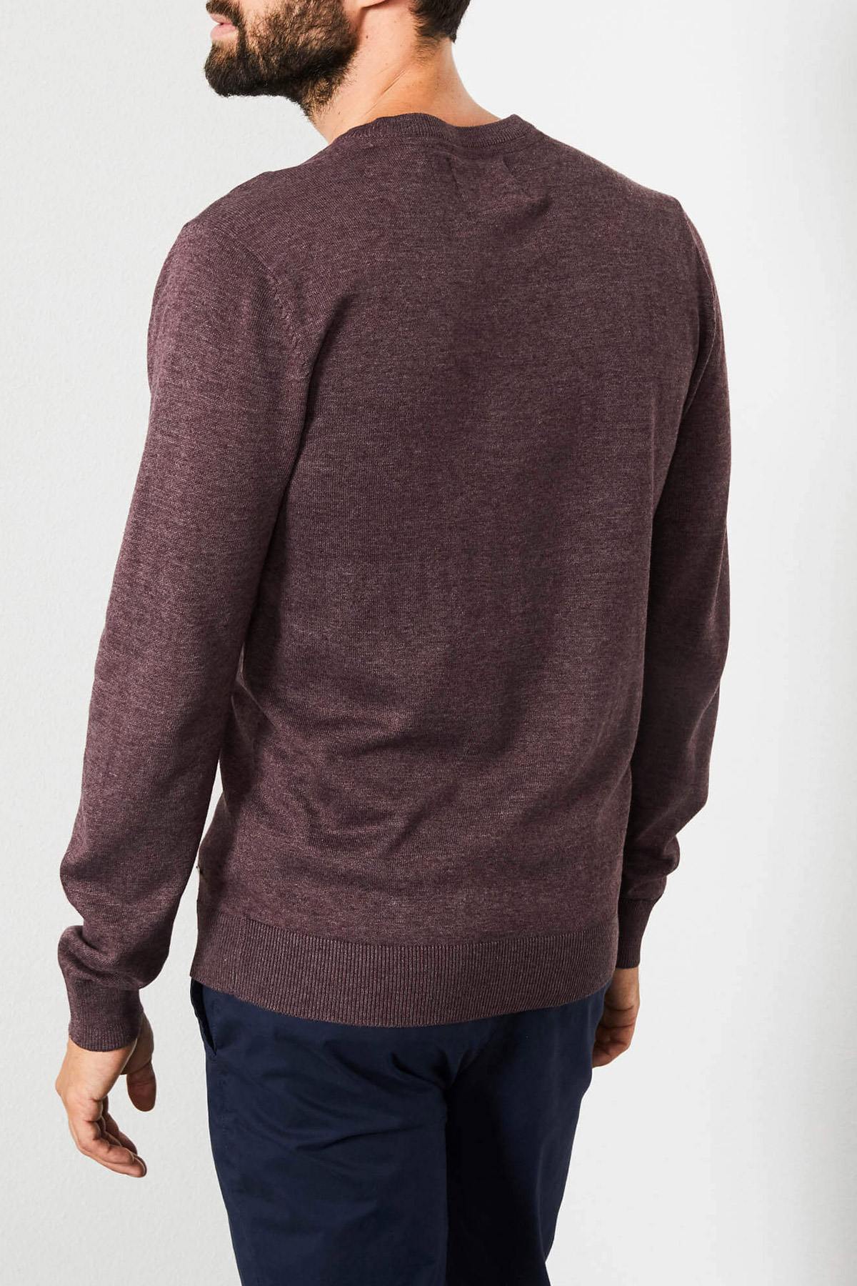 V-neck knit sweater - Image n°2