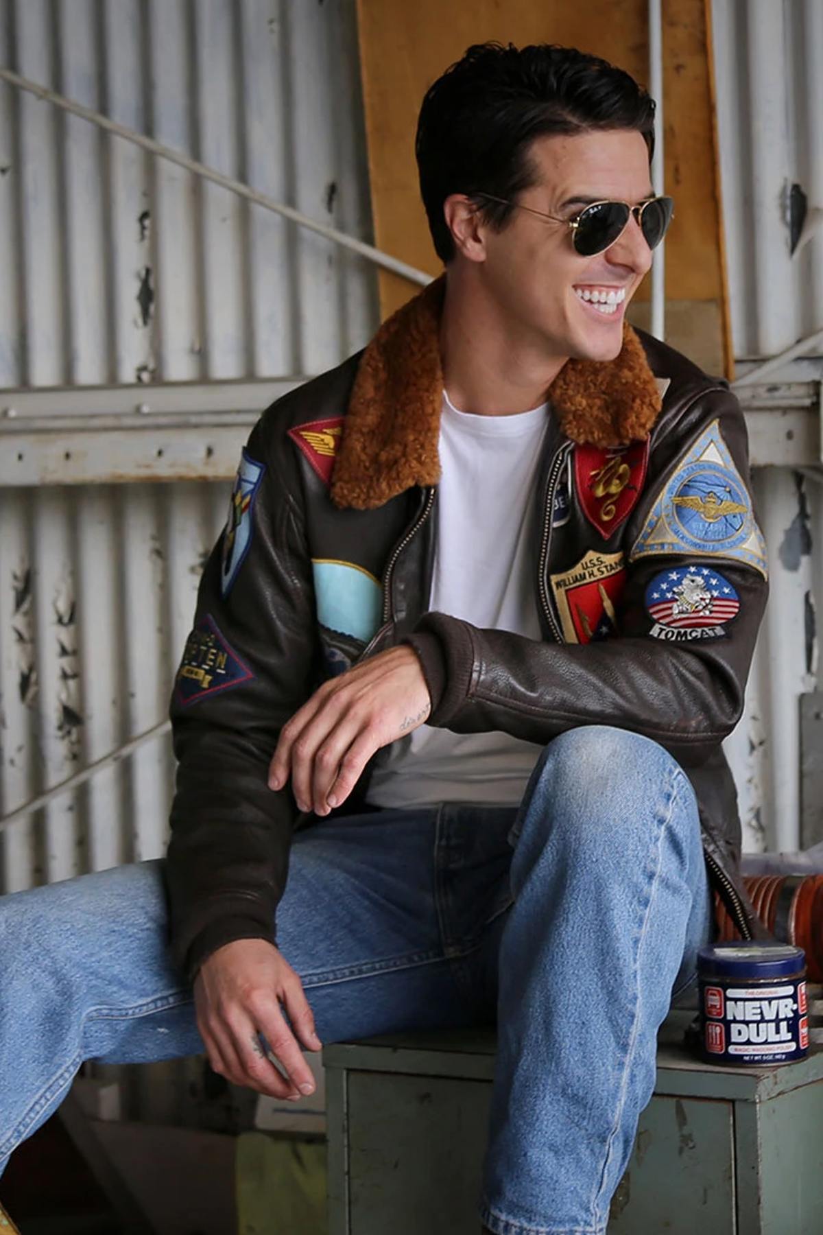 Real G-1 jacket from the movie TOP GUN - Image n°1