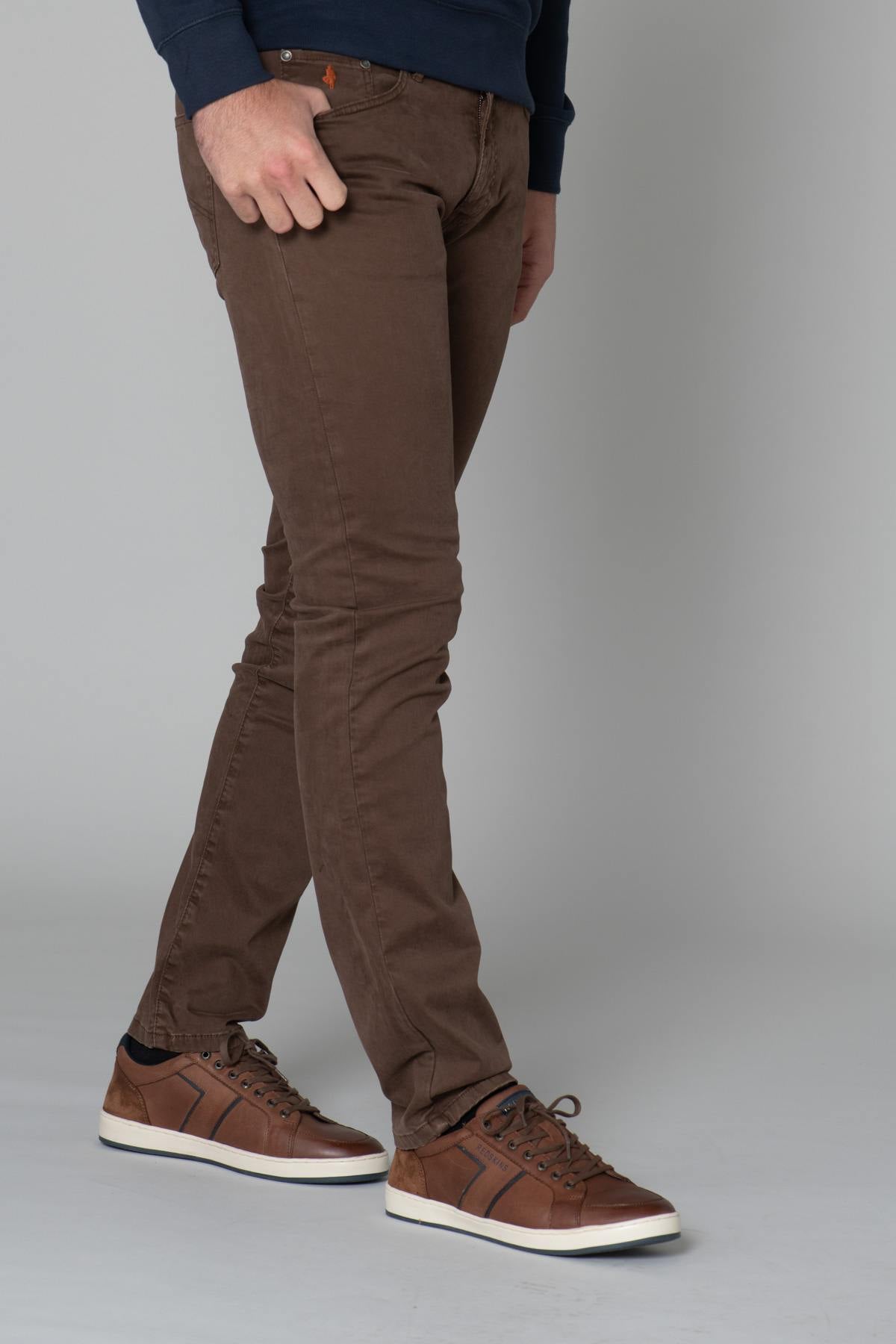 Men's brown jeans - Image n°5