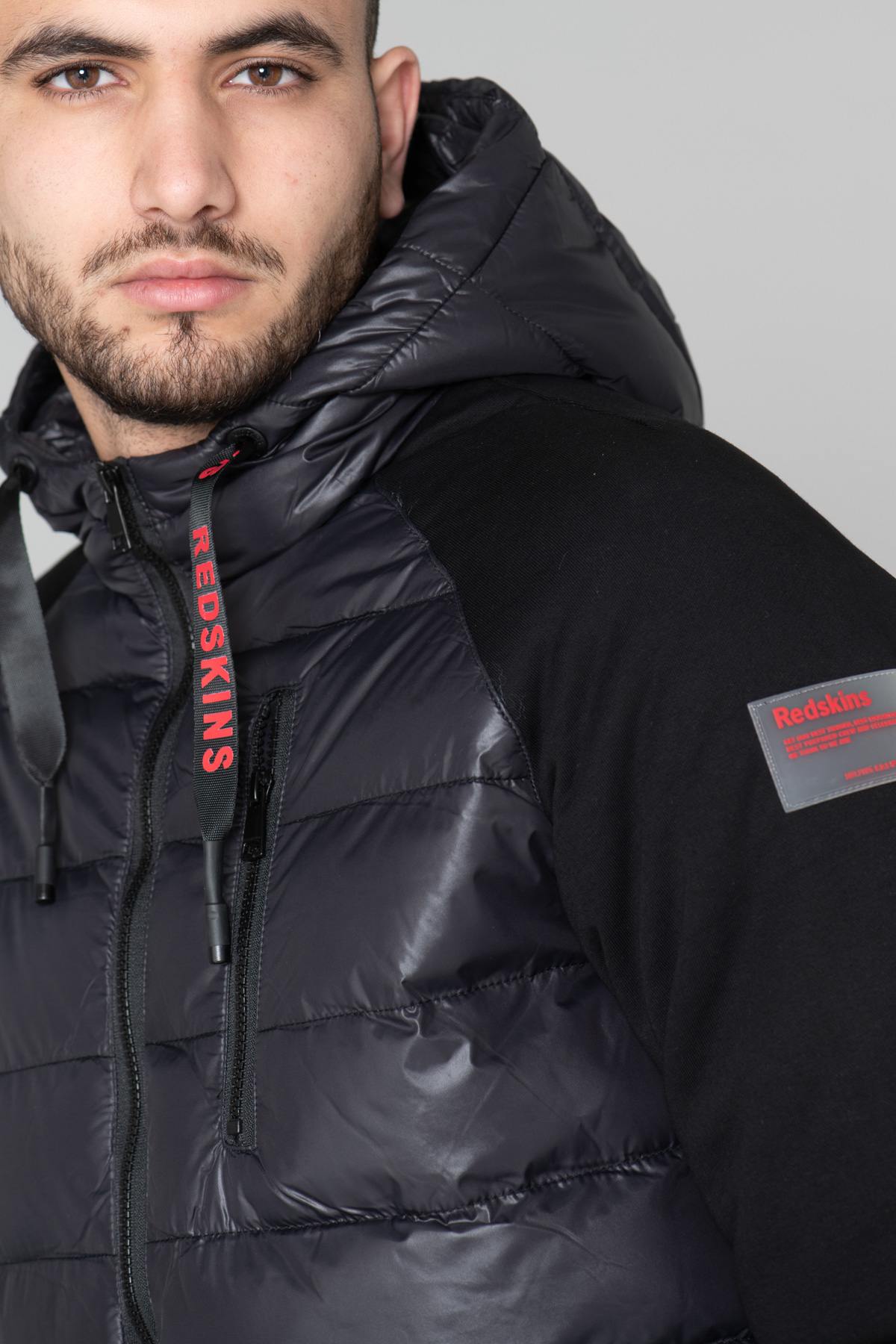 Bi-material sportswear down jacket - Image n°7