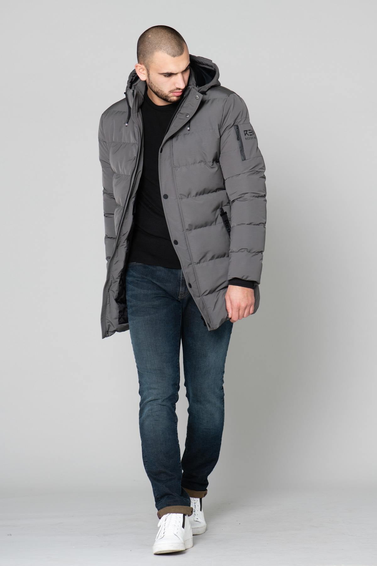 Gray winter parka - Image n°2