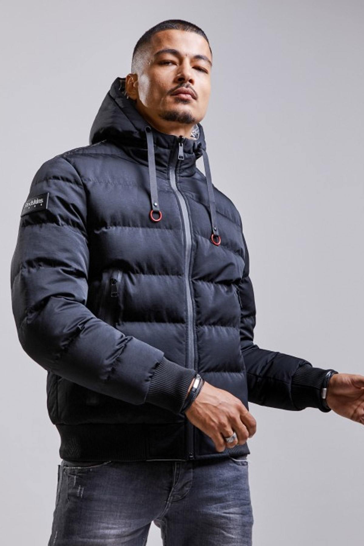 Reversible hooded down jacket - Image n°5