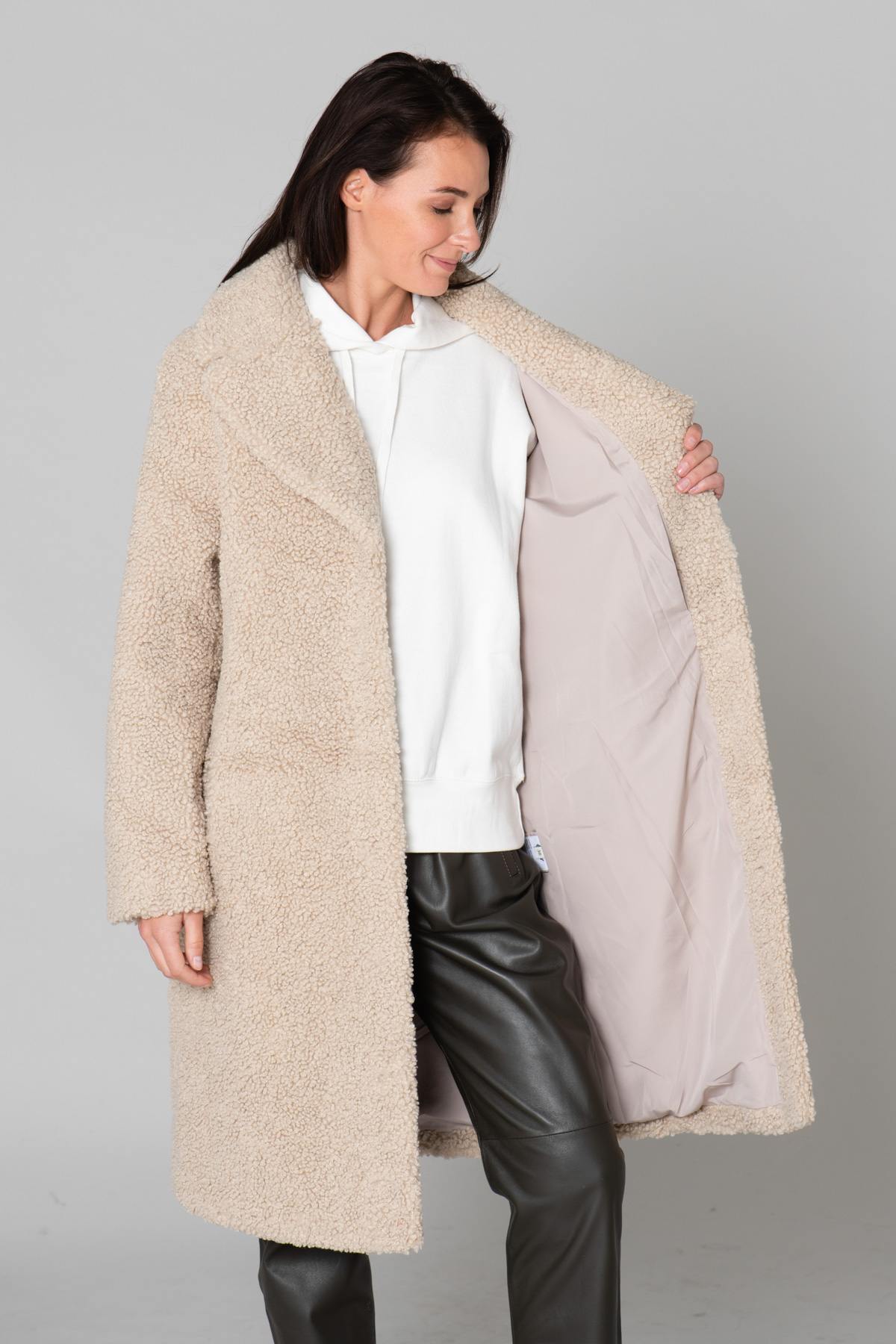 Women's faux fur coat - Image n°5