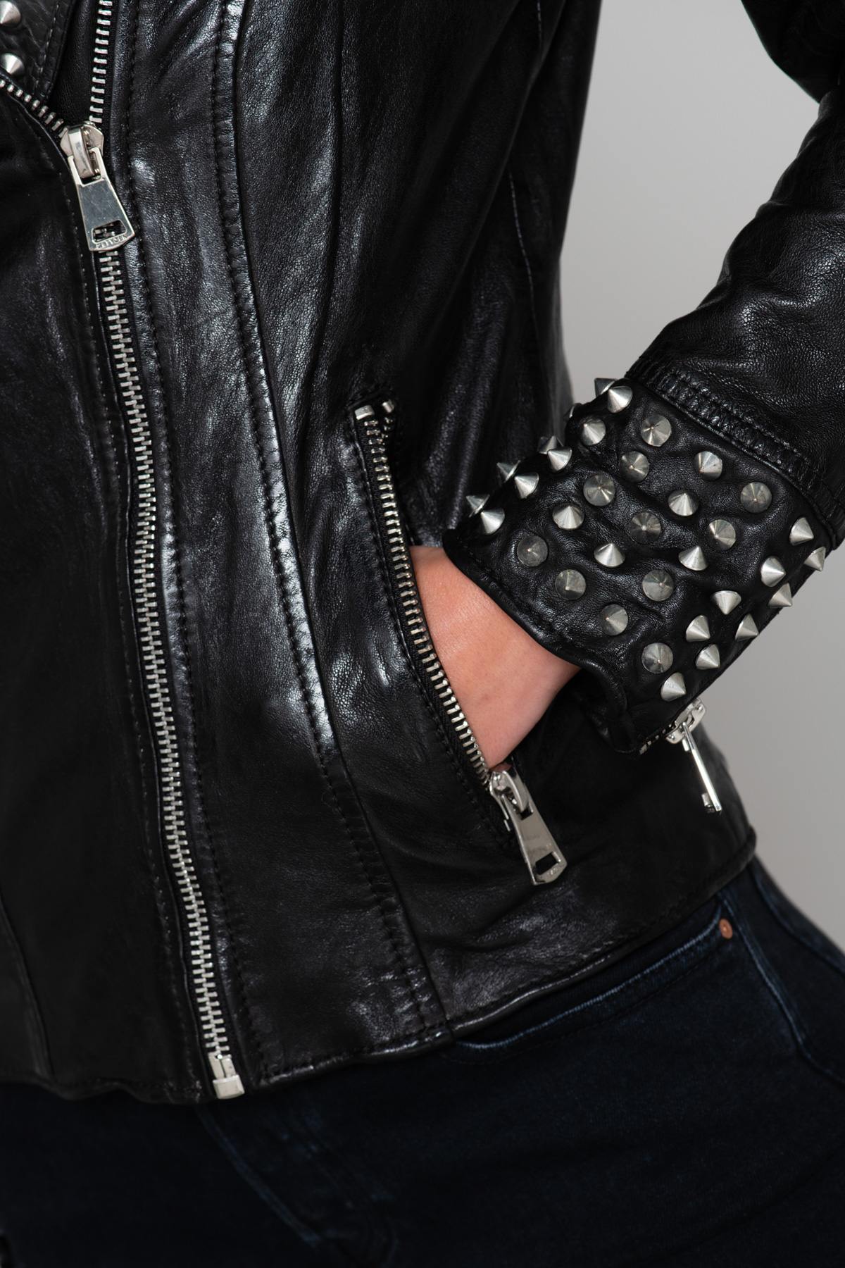 Studded rock Biker Jacket - Image n°8