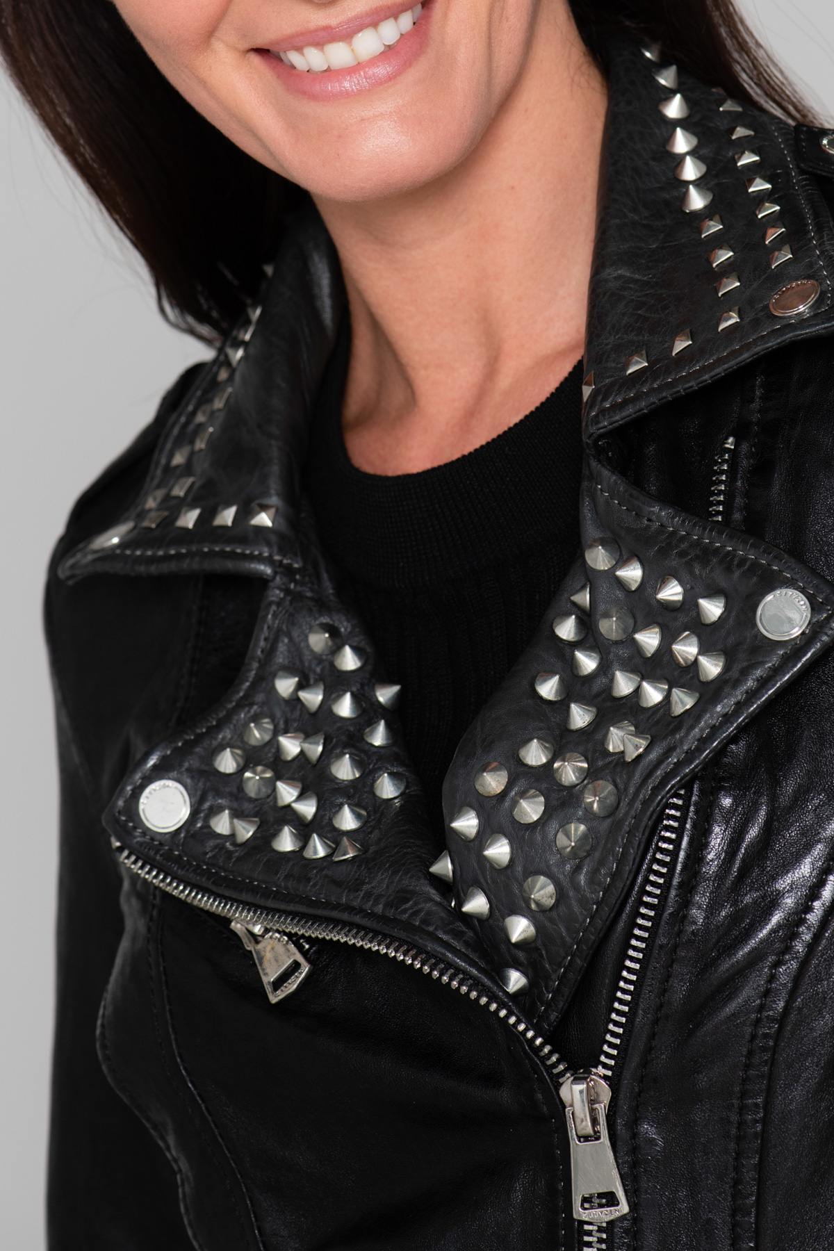 Studded rock Biker Jacket - Image n°9