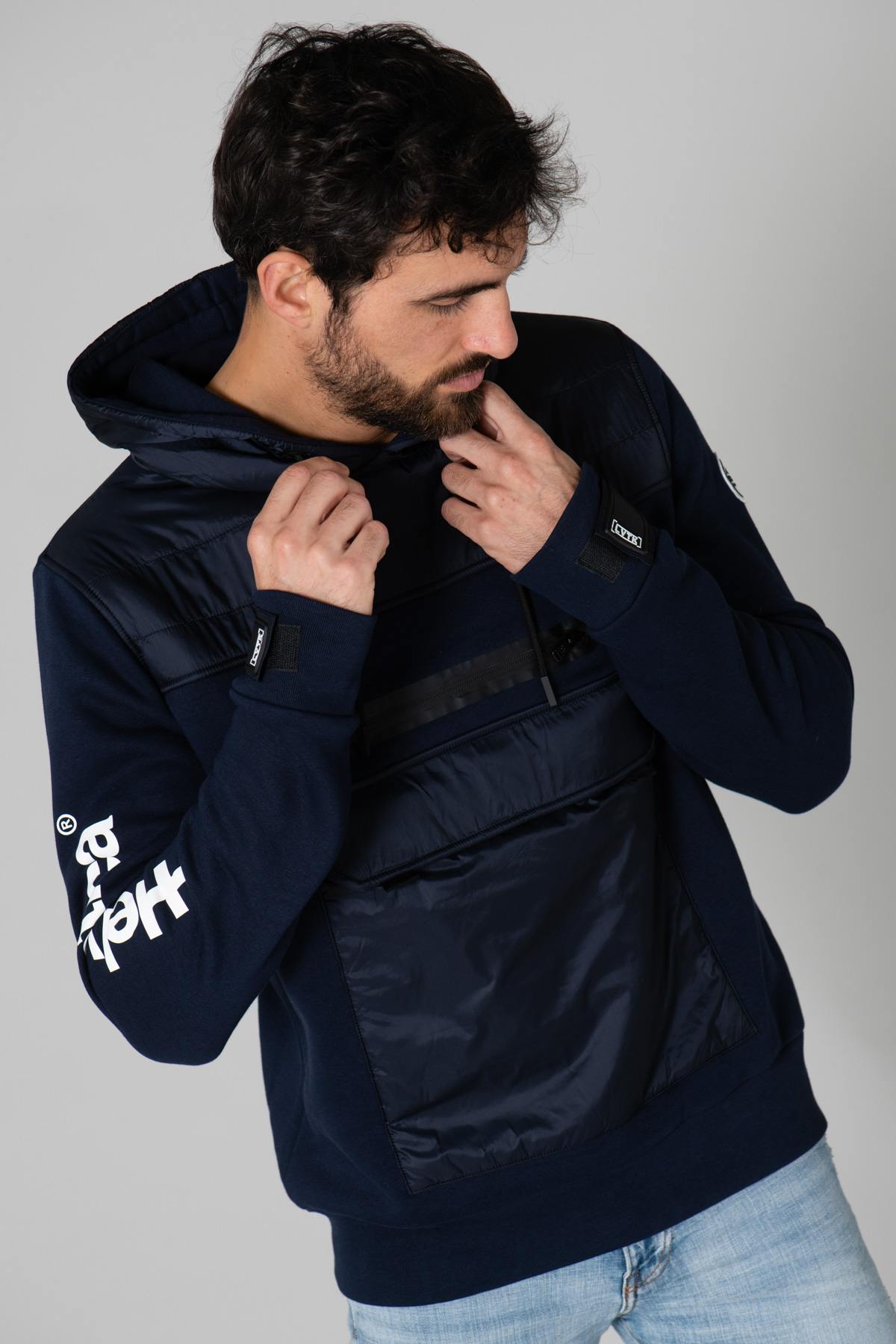 Blue sportswear textile jacket - Image n°1