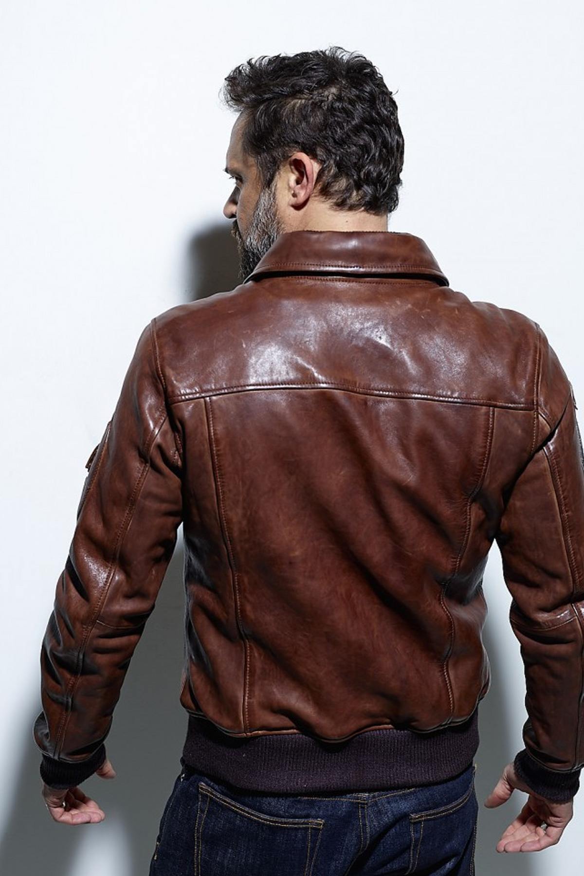 NASA-inspired leather aviator - Image n°4