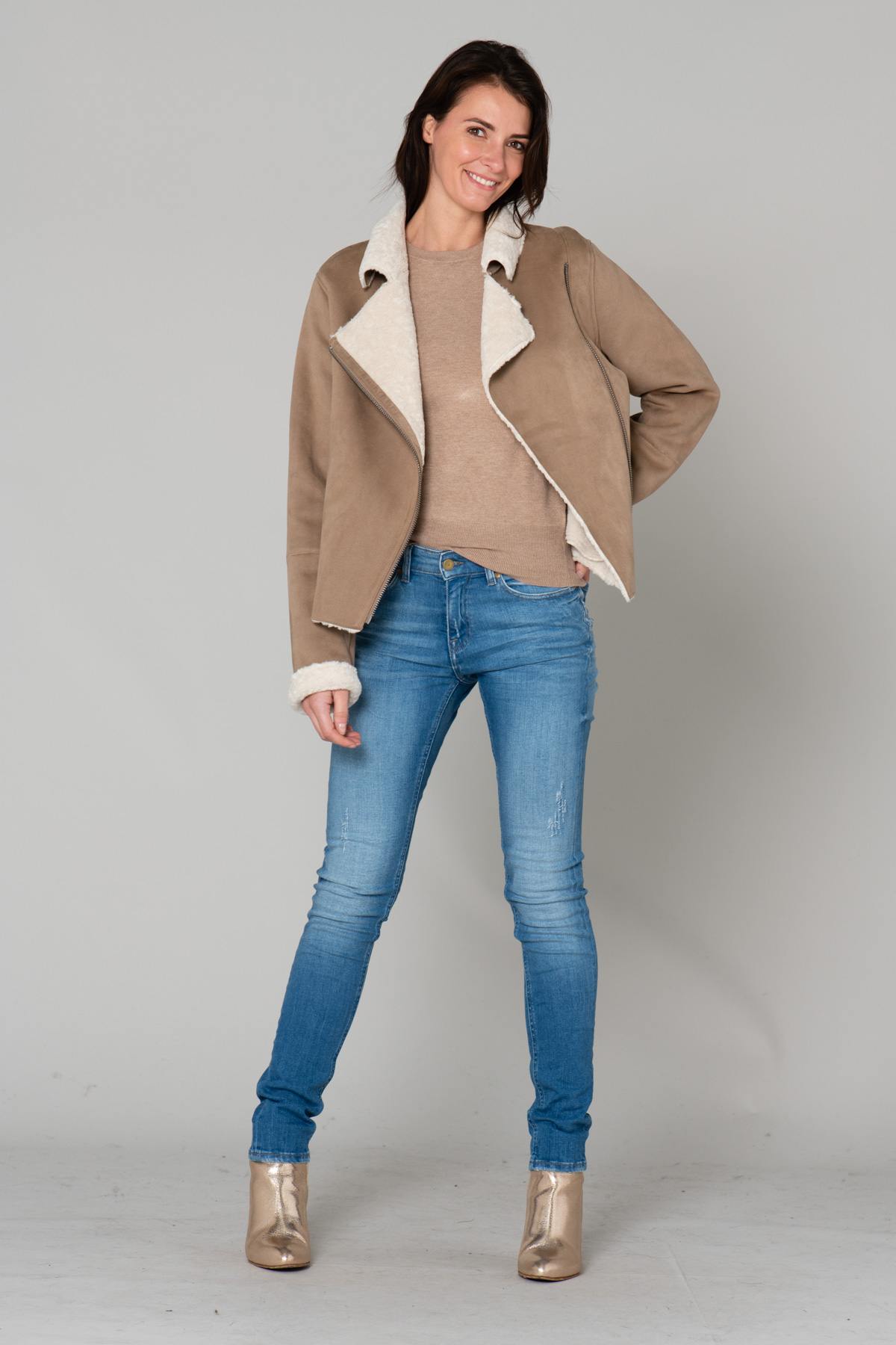 Faux shearling jacket - Image n°2