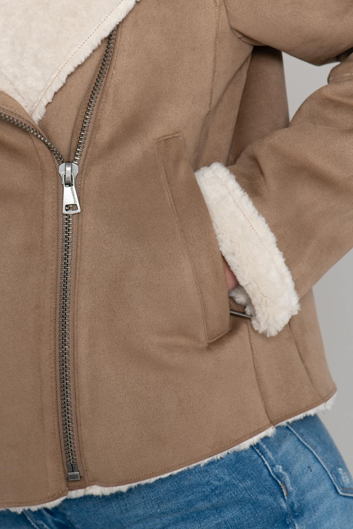 Faux shearling jacket - Image n°8