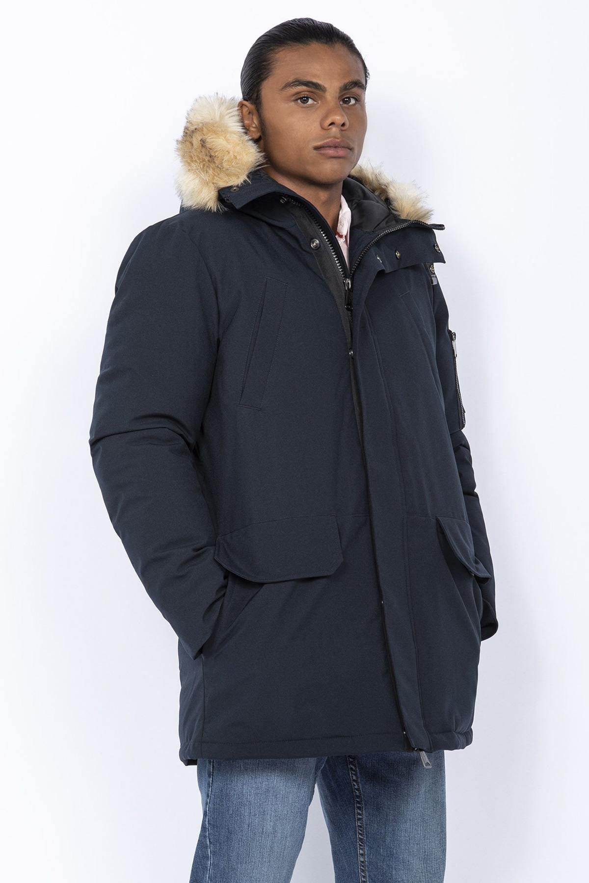 Snorkel parka with removable synthetic fur - Image n°2