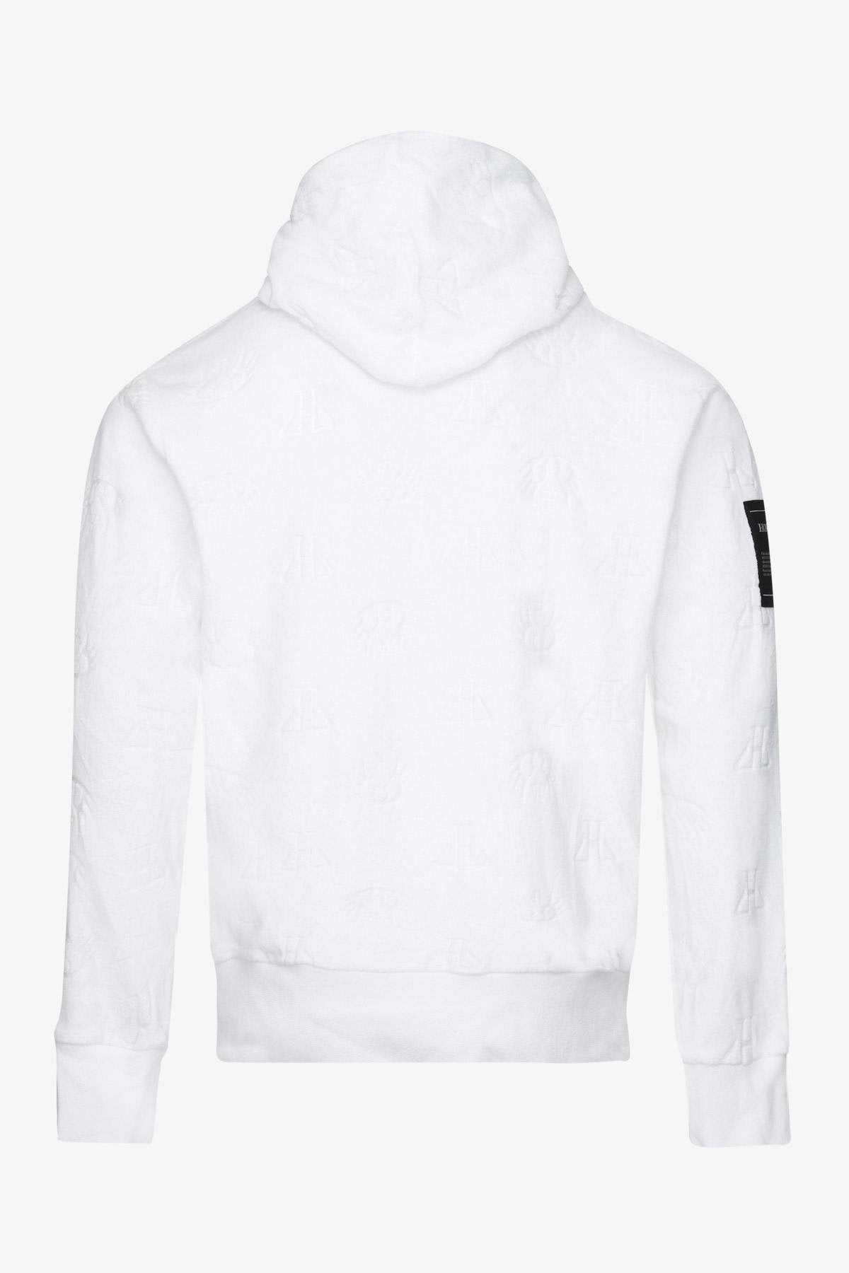 White velor hoodie - Image n°5