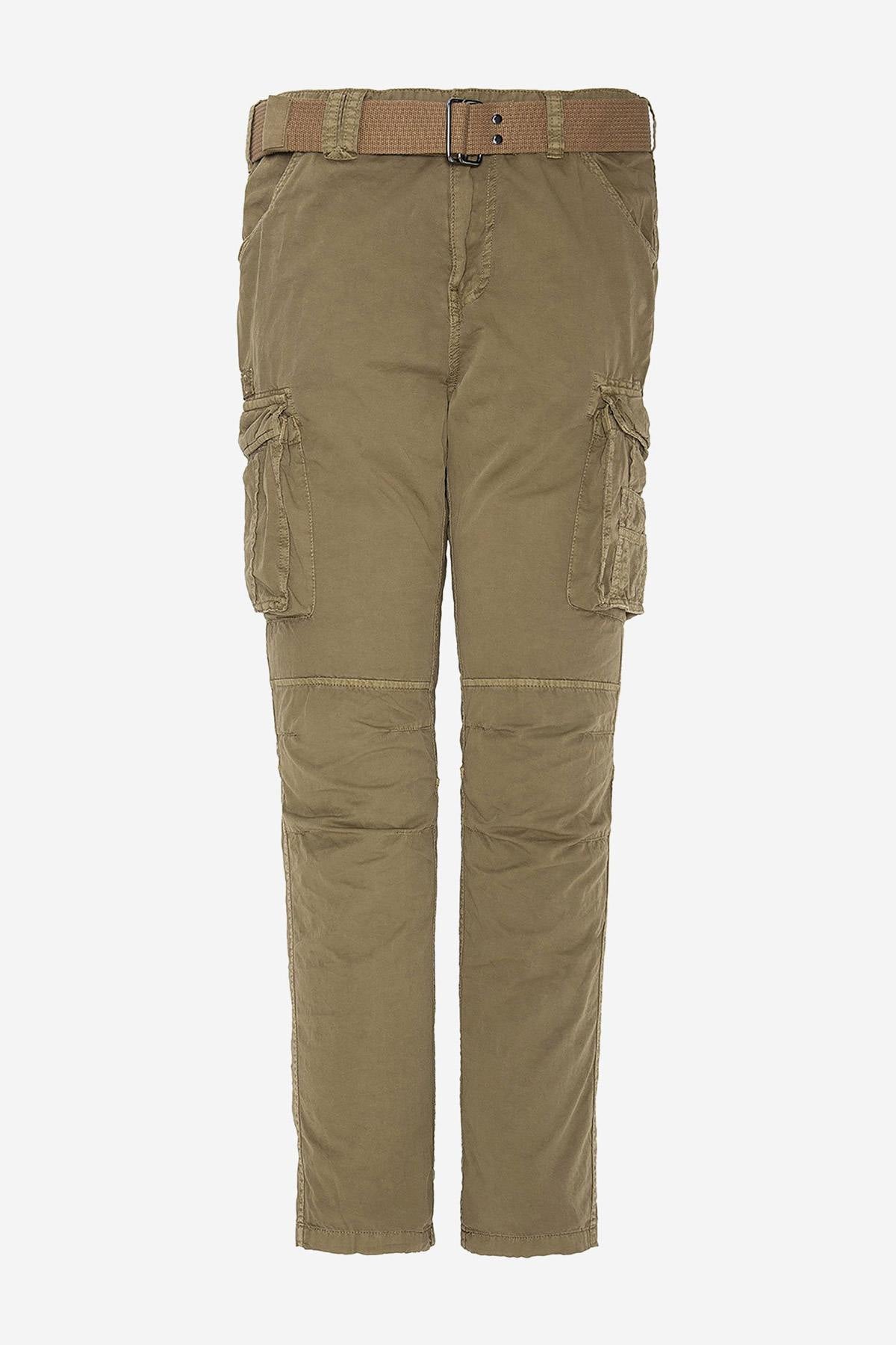 Beige cargo style pants - Image n°1