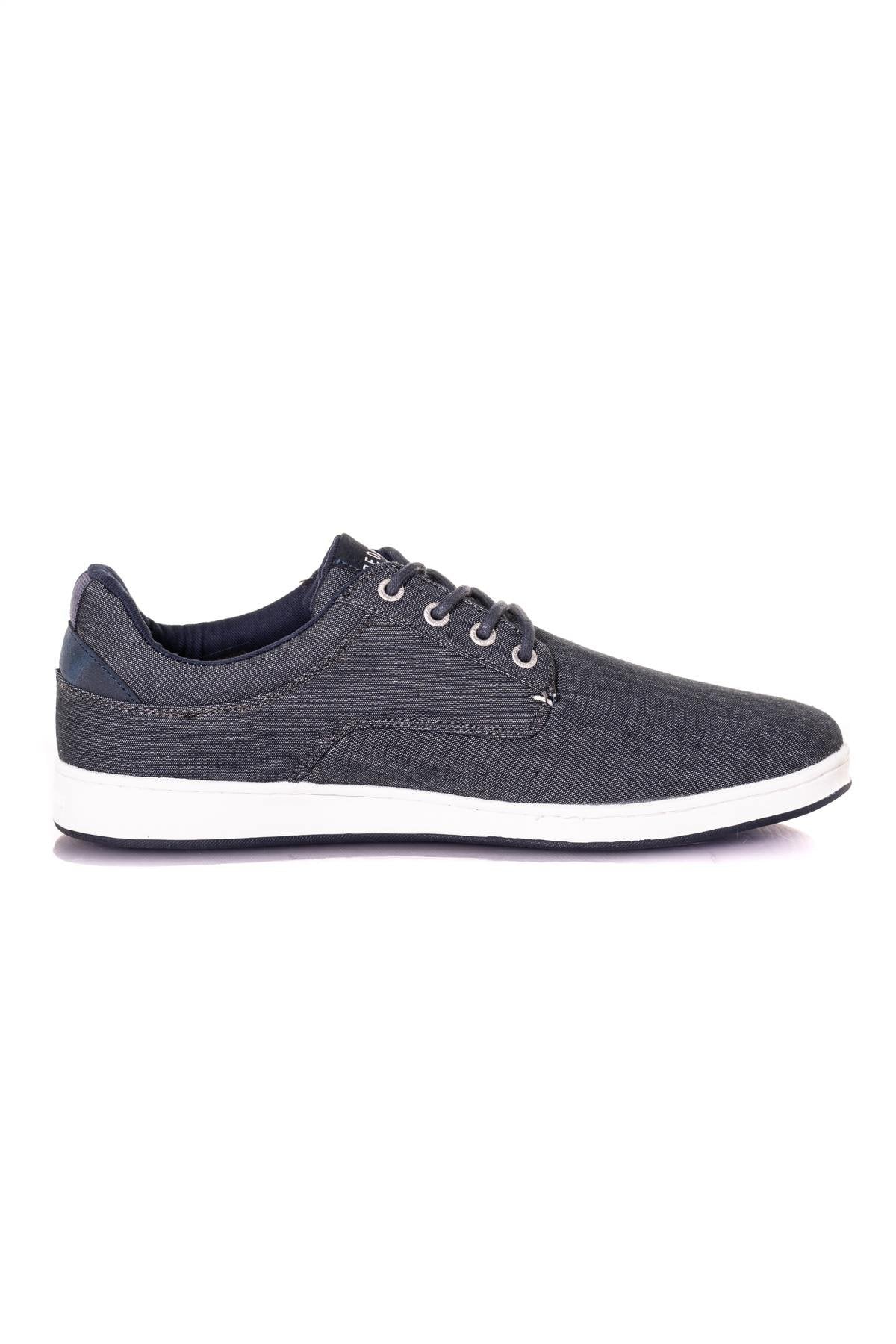 Men's blue denim sneakers - Image n°9