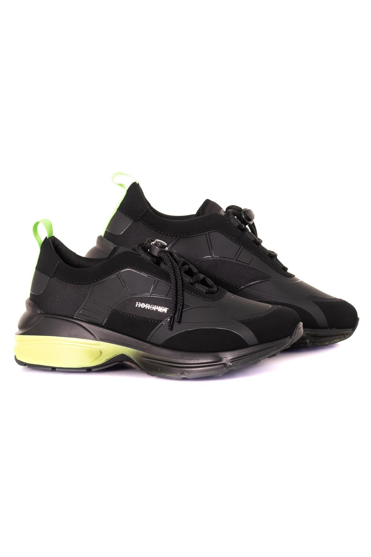 Black and yellow air bubble sneakers - Image n°7