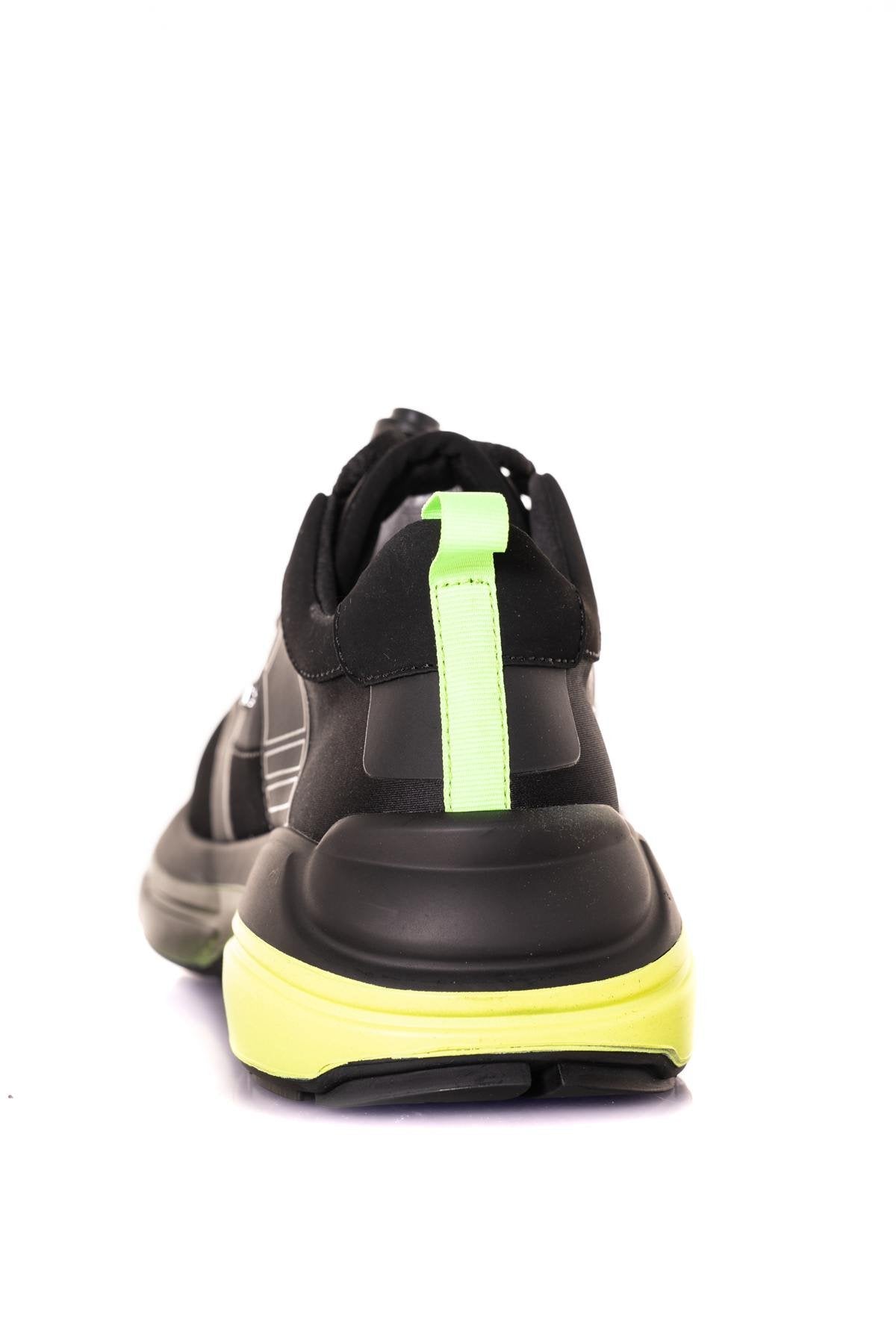 Black and yellow air bubble sneakers - Image n°12