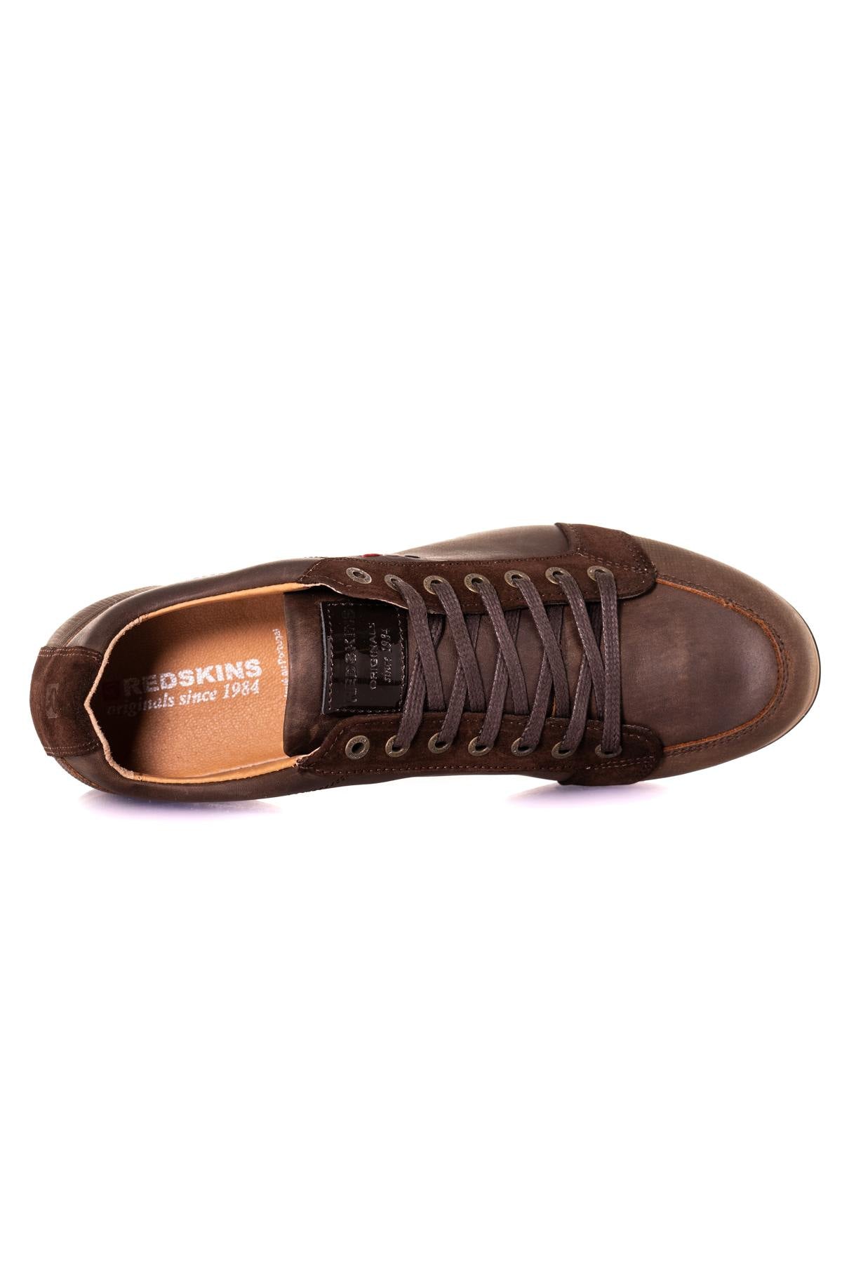 Brown leather sneakers - Image n°10