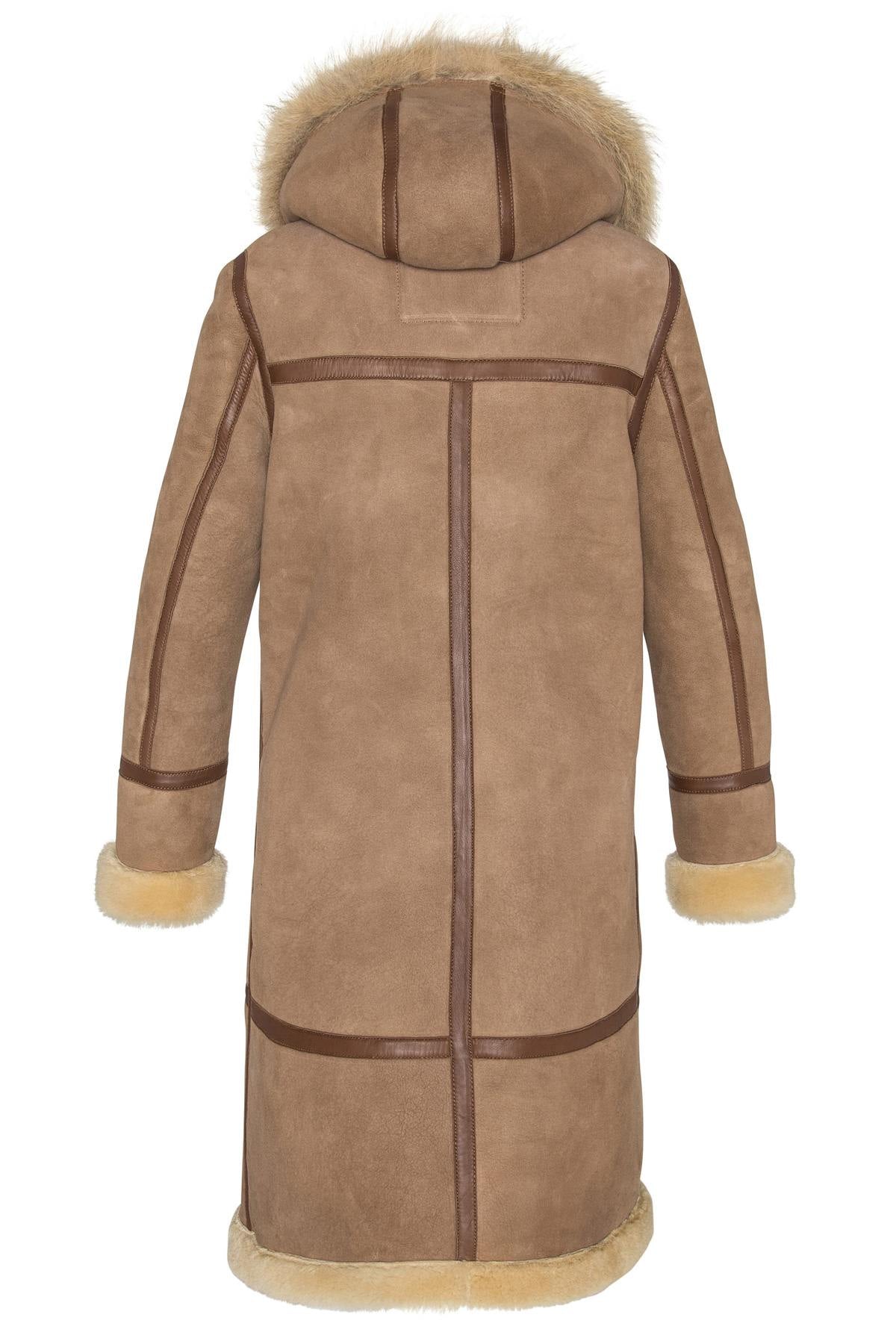 Long woolen coat Duffle Coat - Image n°11